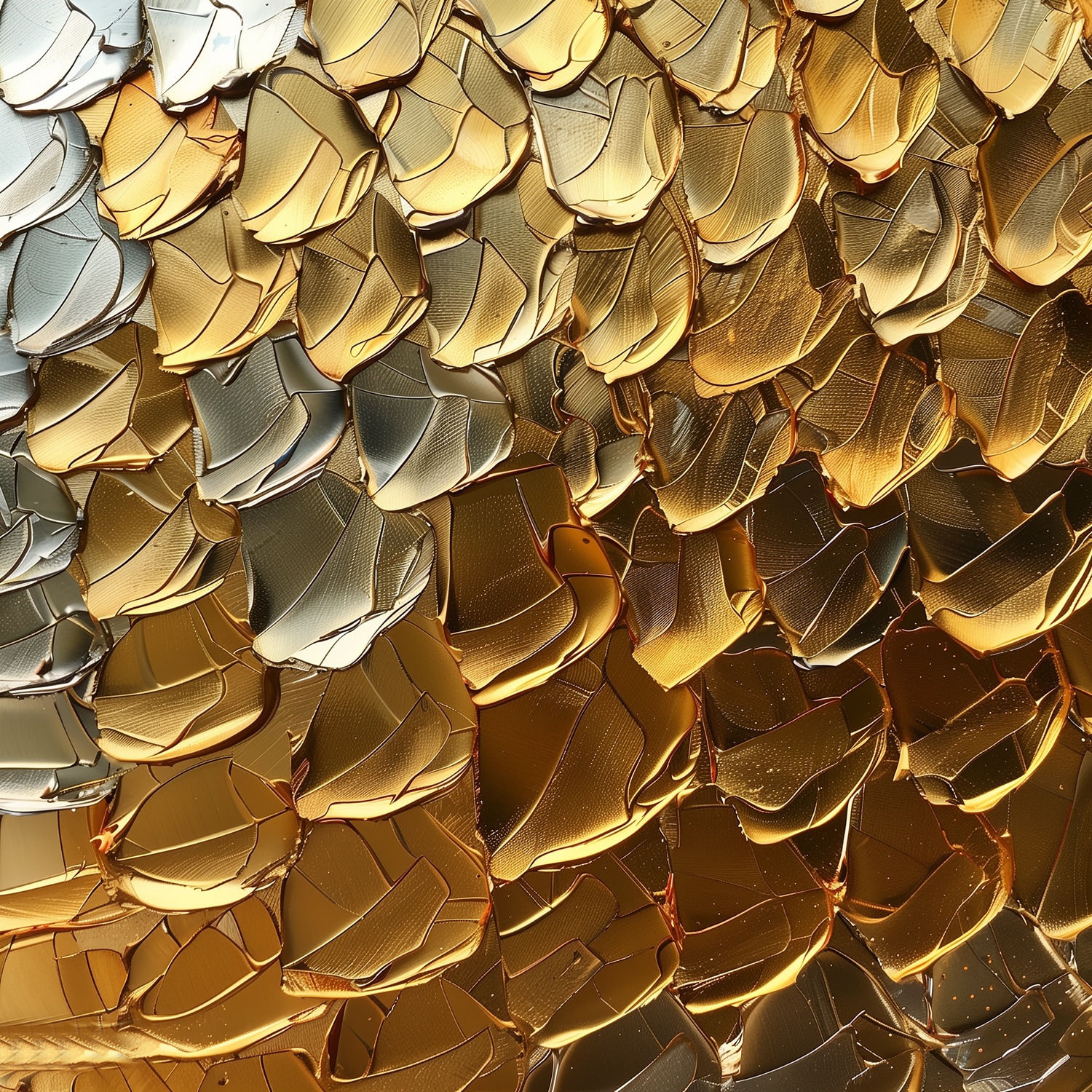 queence Acrylglasbild »Goldene Schlangenhaut« Abstrakt | Abstrakte | Formen | Gemälde | Kunst 1 Stk. tlg. HD Premium Kunstdruck in Galeriequalität