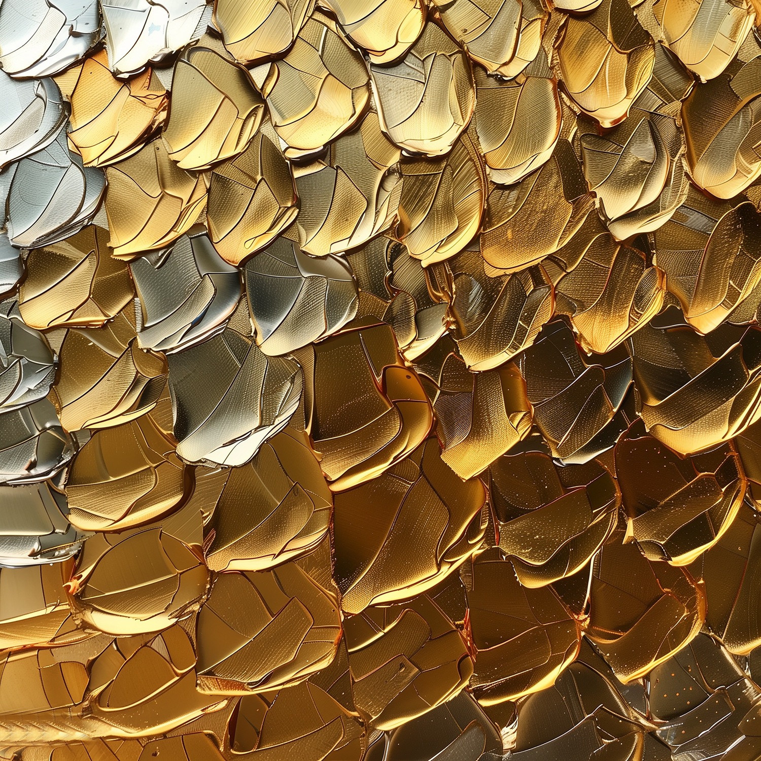 queence Acrylglasbild "Goldene Schlangenhaut" Abstrakt  Abstrakte  Formen günstig online kaufen