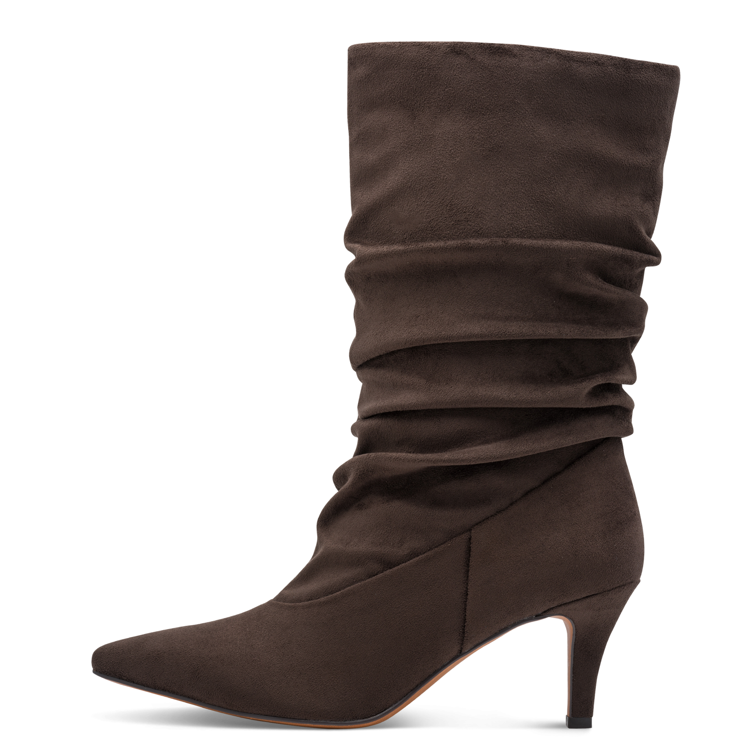 MARCO TOZZI Stiefel  Trichterabsatz, Kurzstiefel im Slouchy-Falten-Look