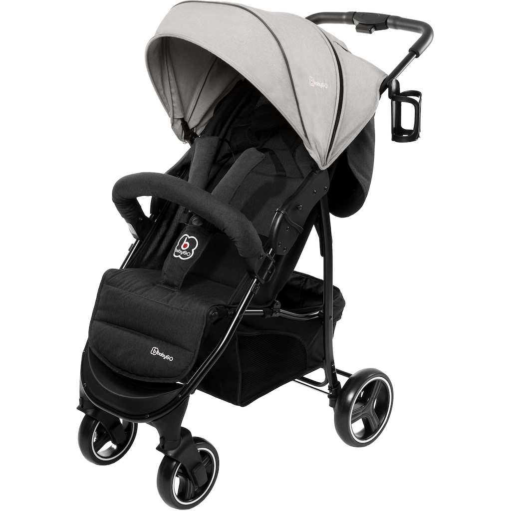 BabyGo Sport-Kinderwagen »Basket, Grey melange«