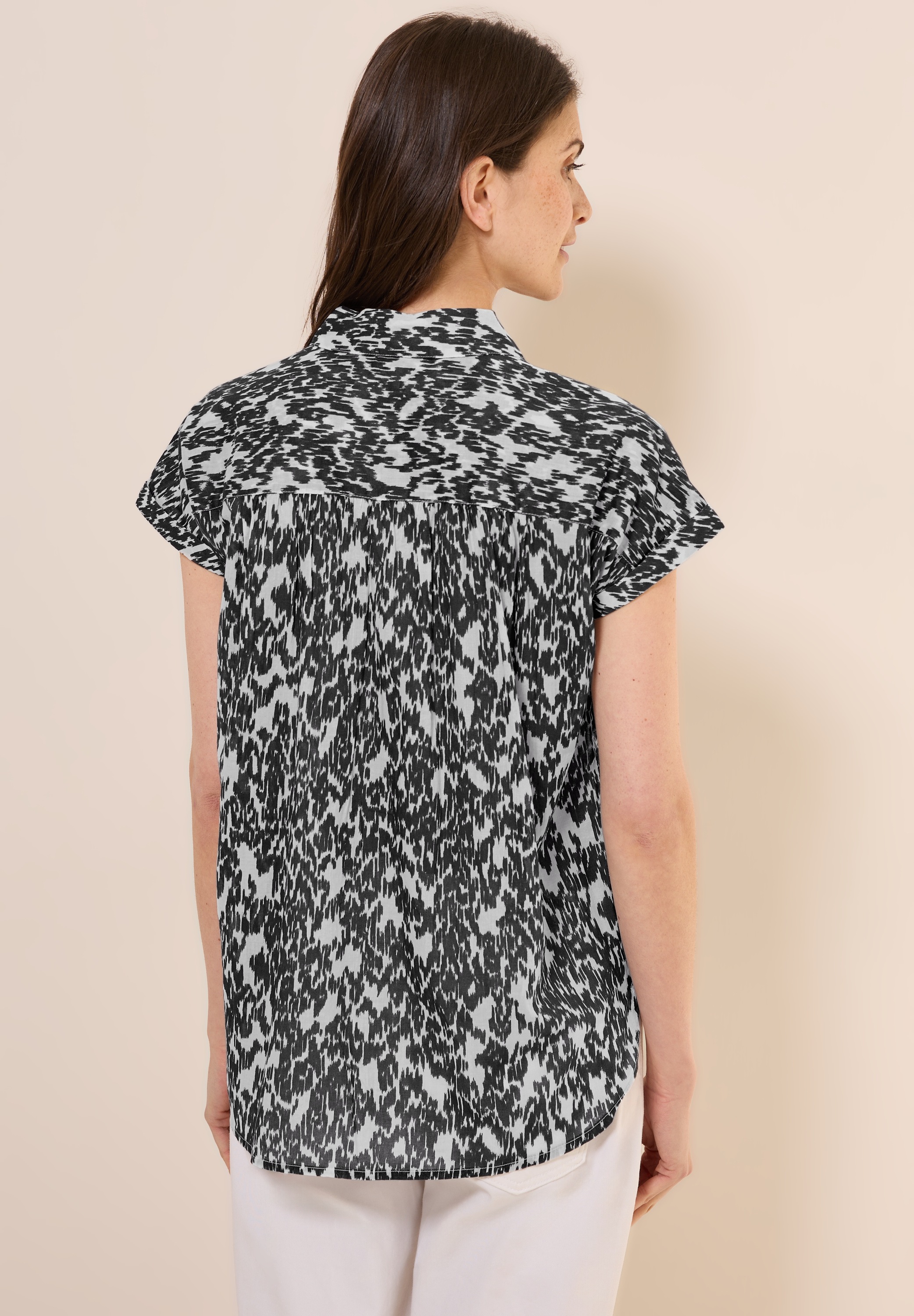 Cecil Kurzarmbluse aus reiner Baumwolle günstig online kaufen