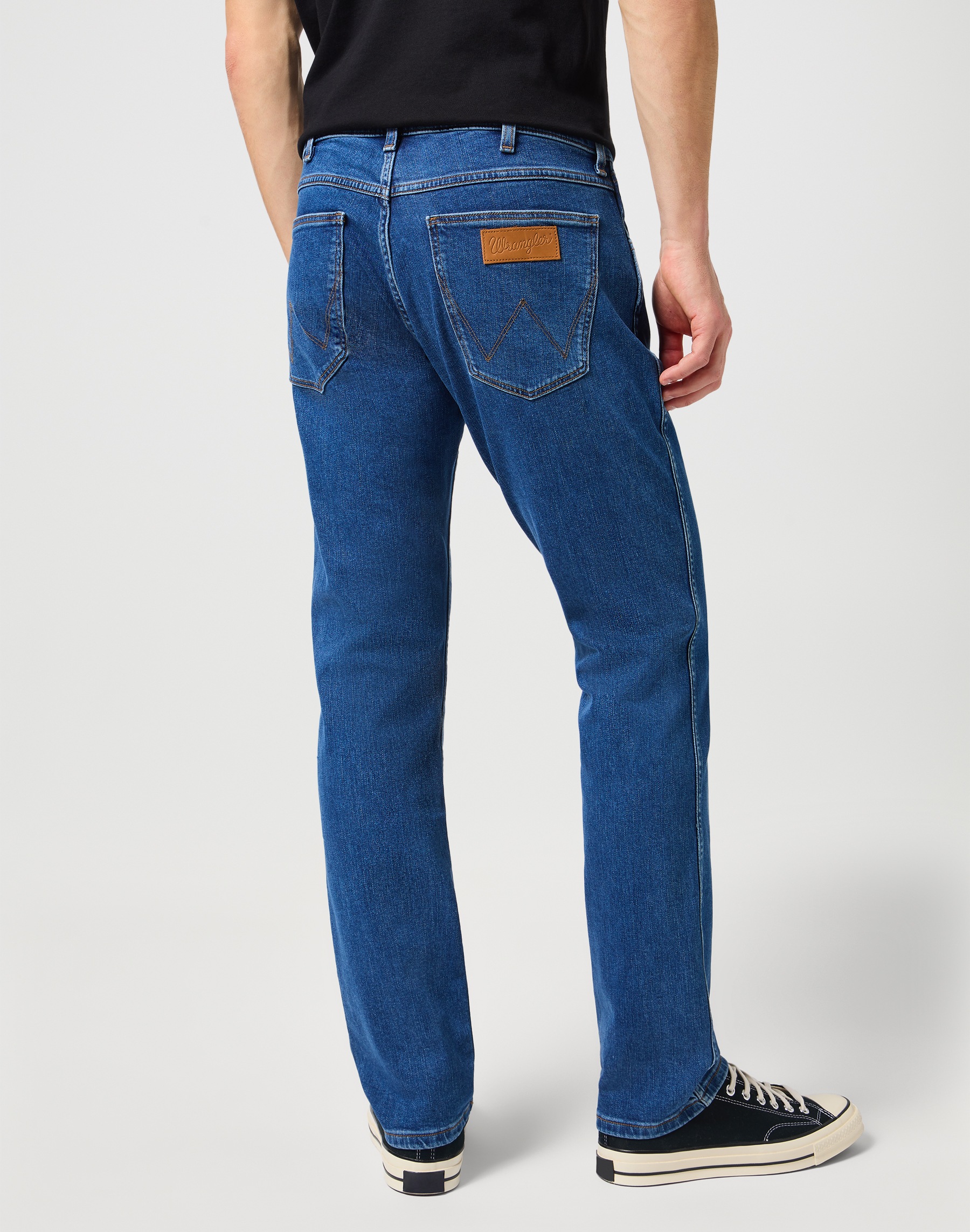 Wrangler Herren Jeans GREENSBORO - Regular Fit - Blau - The Stone Ride günstig online kaufen