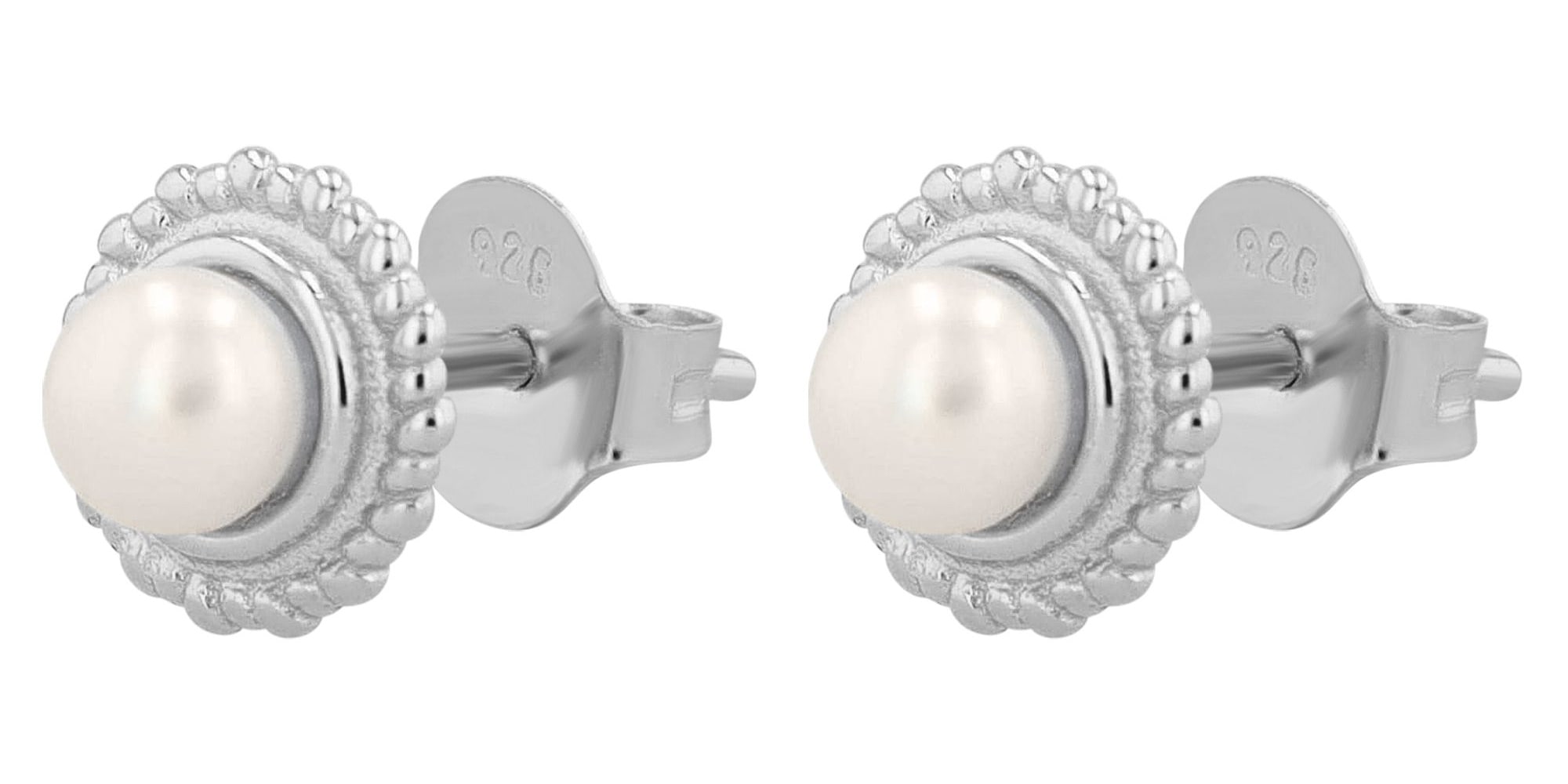 Adelia´s Paar Ohrhänger "Ohrringe – Ohrstecker aus 925 Silber mit Süßwasserperle" Schöne Geschenkidee zum Valentinstag