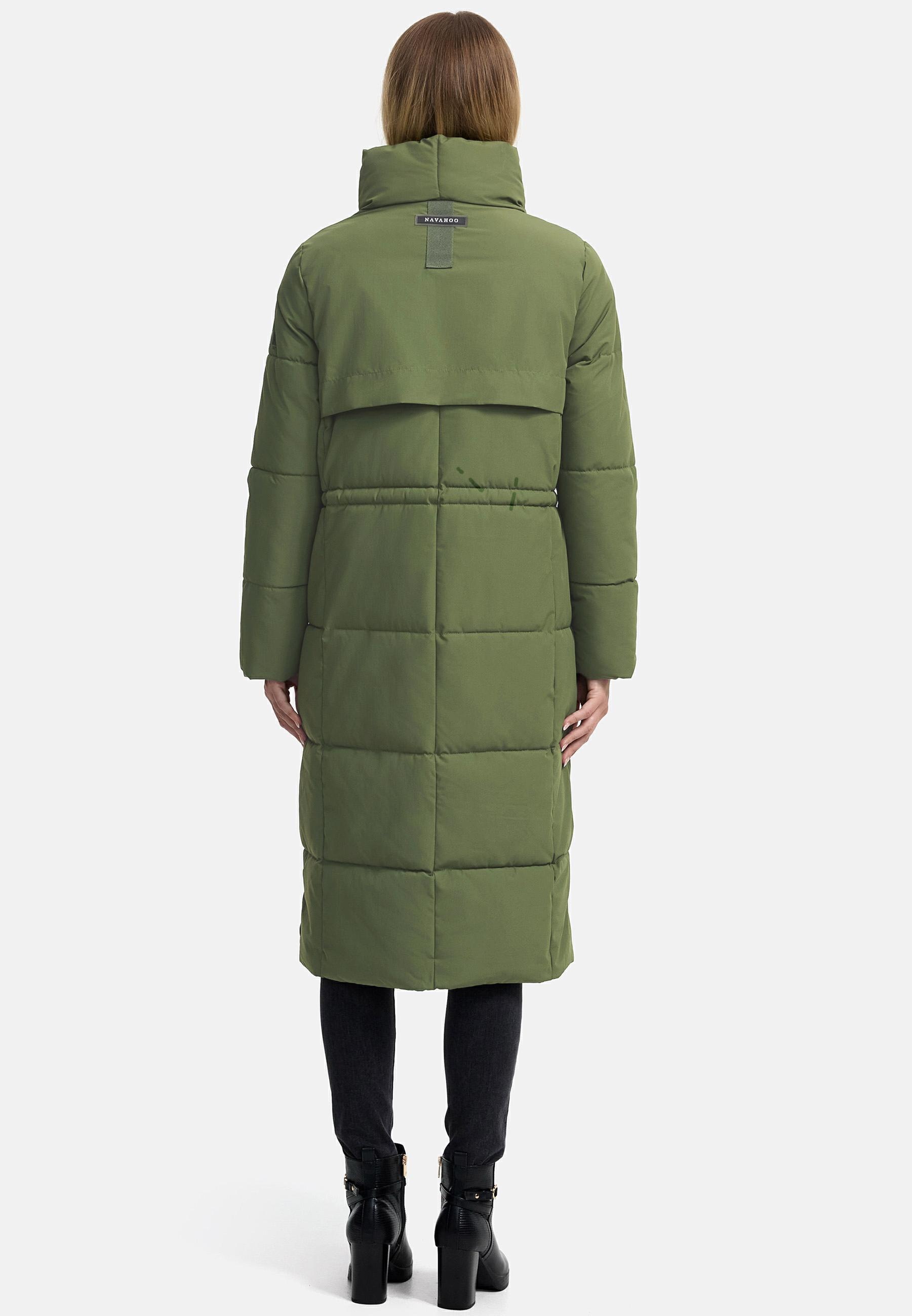 Navahoo Wintermantel "Der Wahnsinn 14", Damen Steppmantel mit Taillenzugban günstig online kaufen