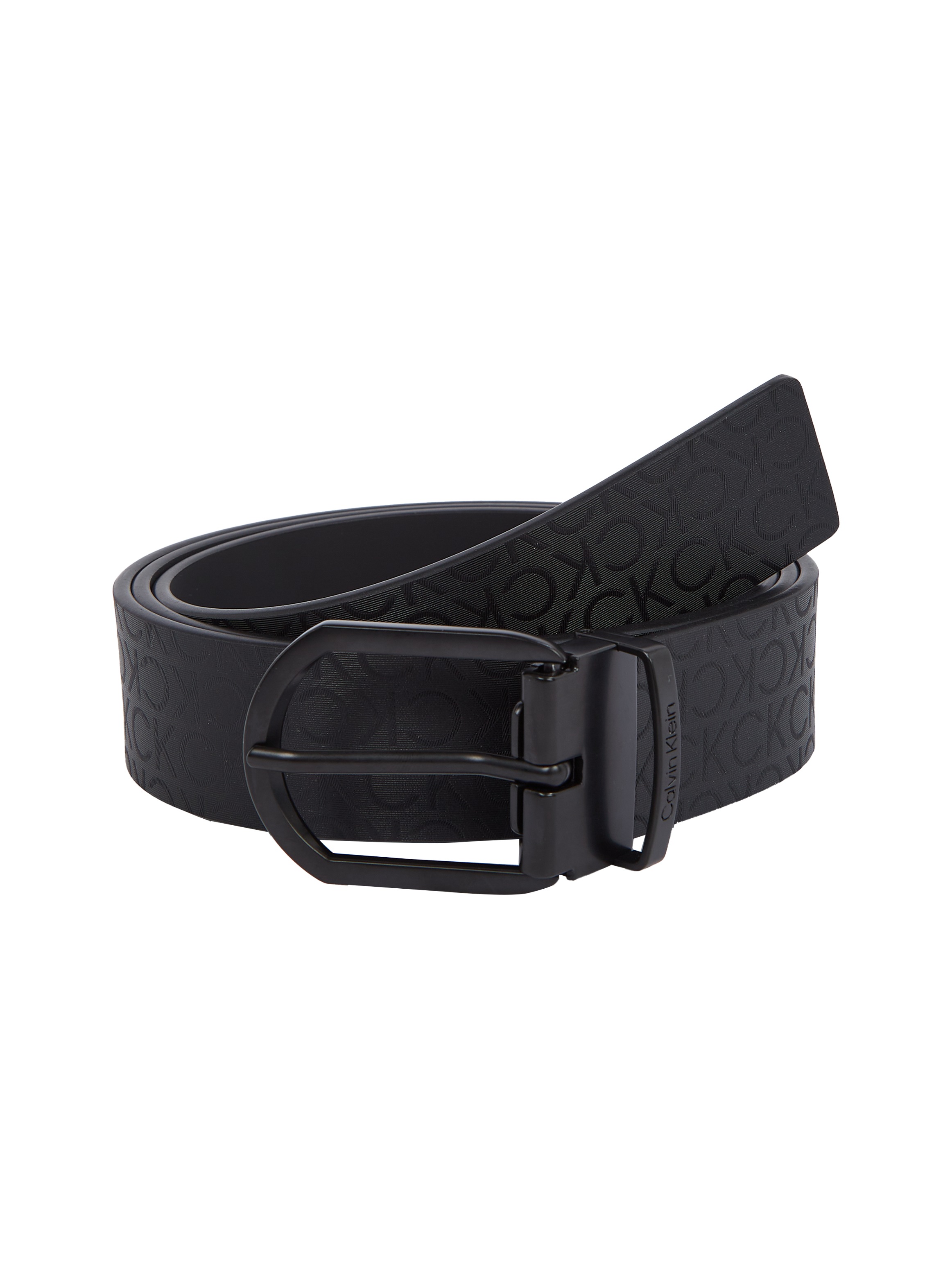 Calvin Klein Ledergürtel "ADJ CASUAL ROUND MONO 35MM", mit Logo-Print günstig online kaufen