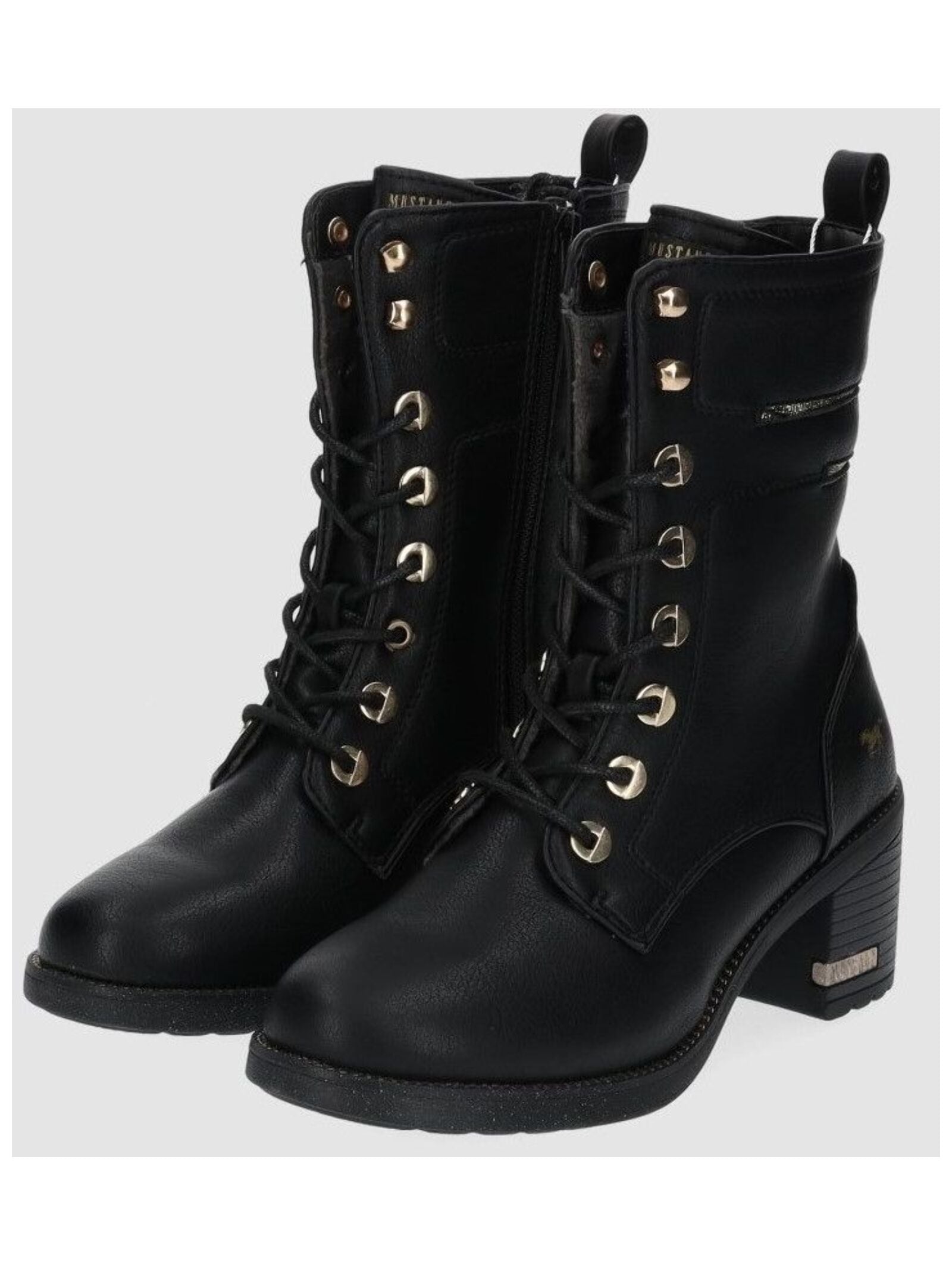 Mustang Shoes Schnürstiefelette »Mustang Shoes Stiefelette Lederimitat«