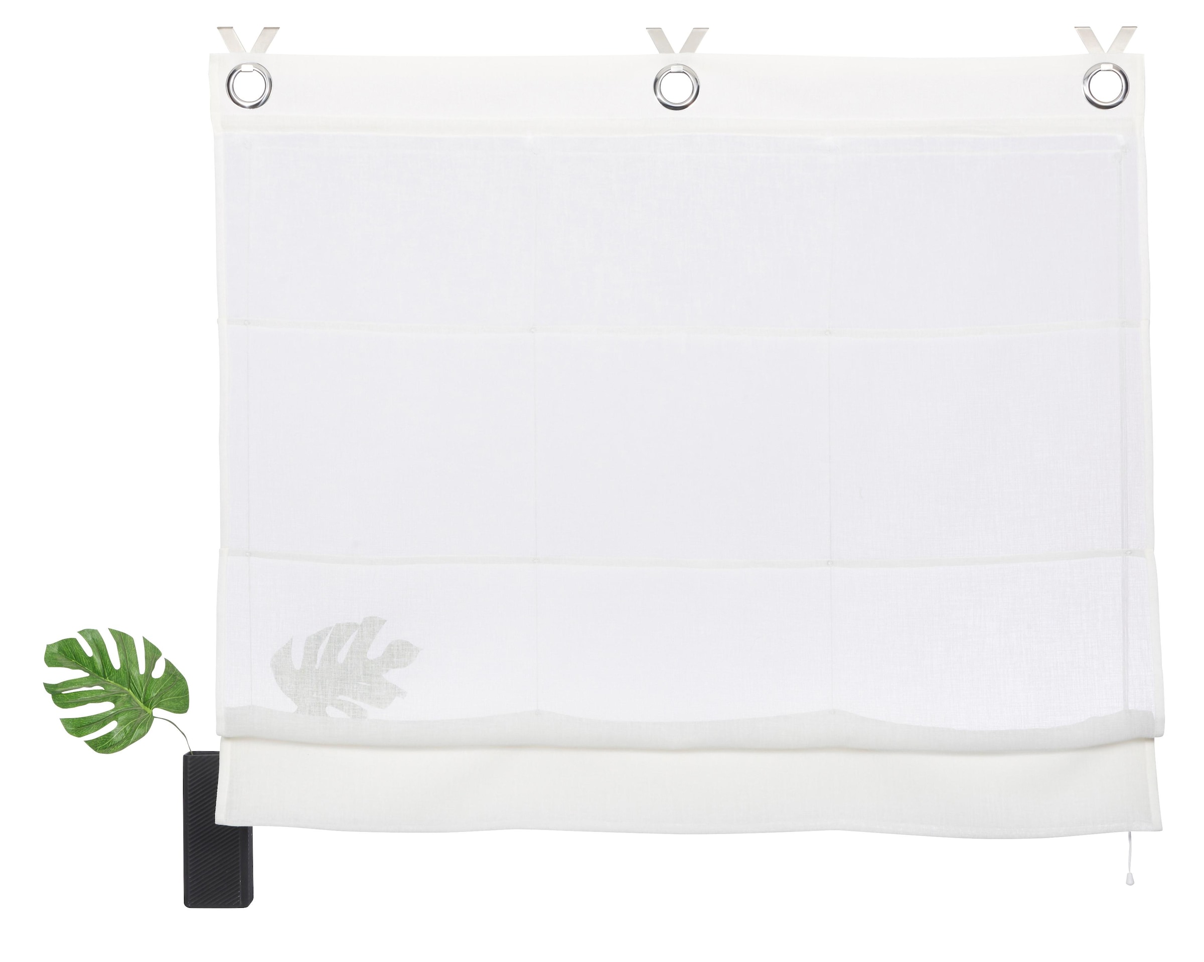 my home Raffrollo "Fiete" mit Hakenaufhängung Leinen Optik, Sichtschutz, ha günstig online kaufen