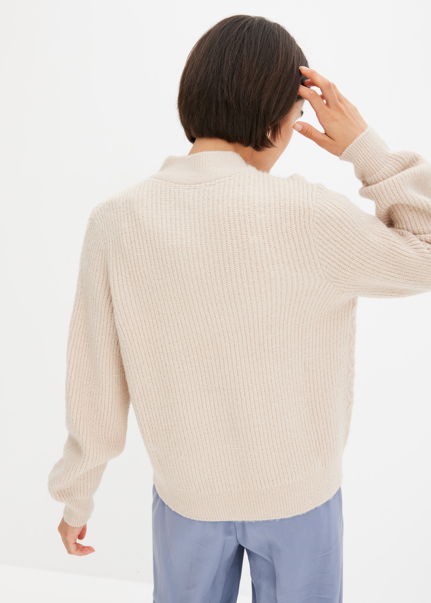 bonprix Strickjacke "Strickjacke mit Zopmuster" mit Zopfmuster, femininer S günstig online kaufen