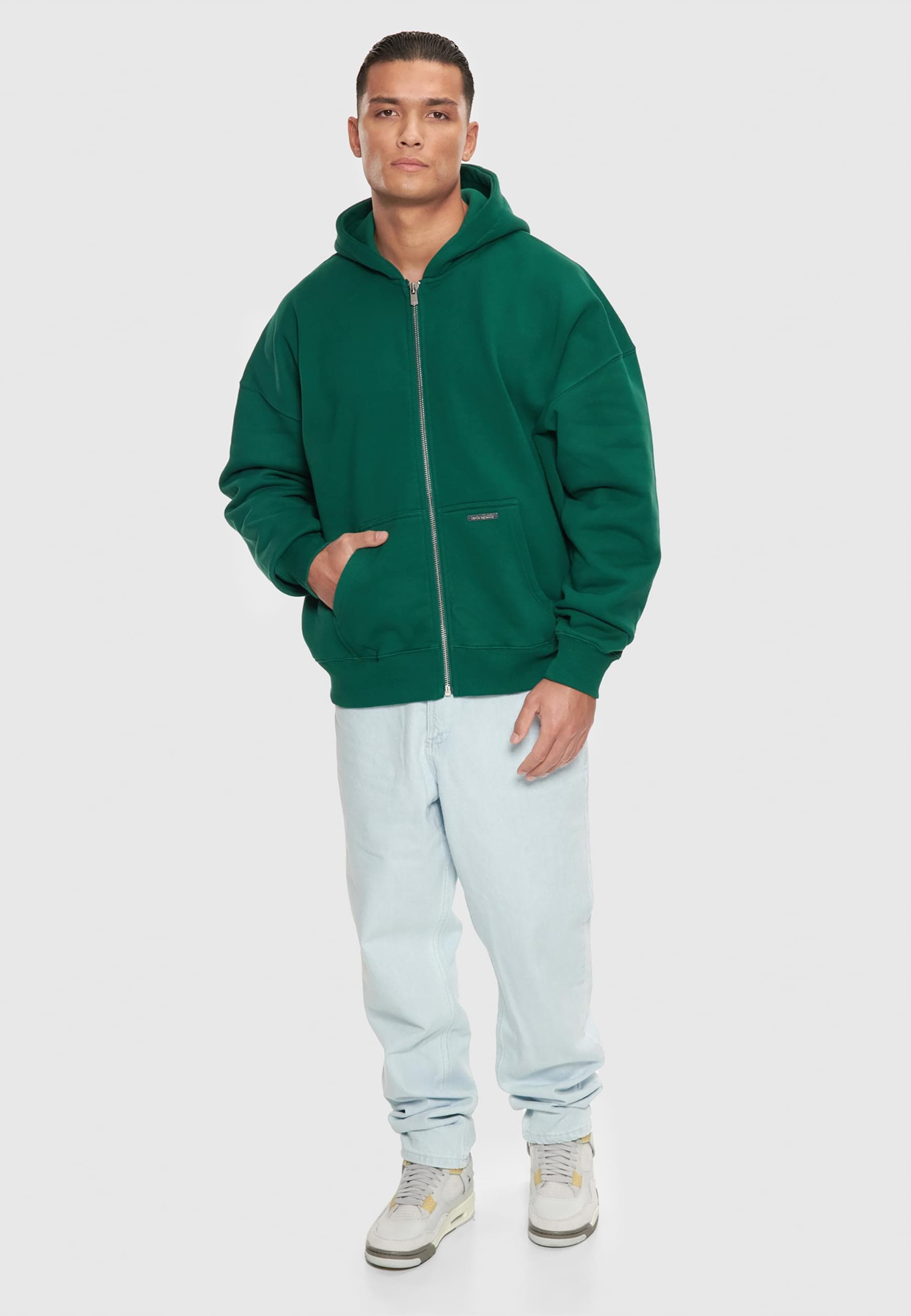 Dropsize Sweatjacke »Dropsize Herren Bazix Republiq Super Heavy Rib Zipper«