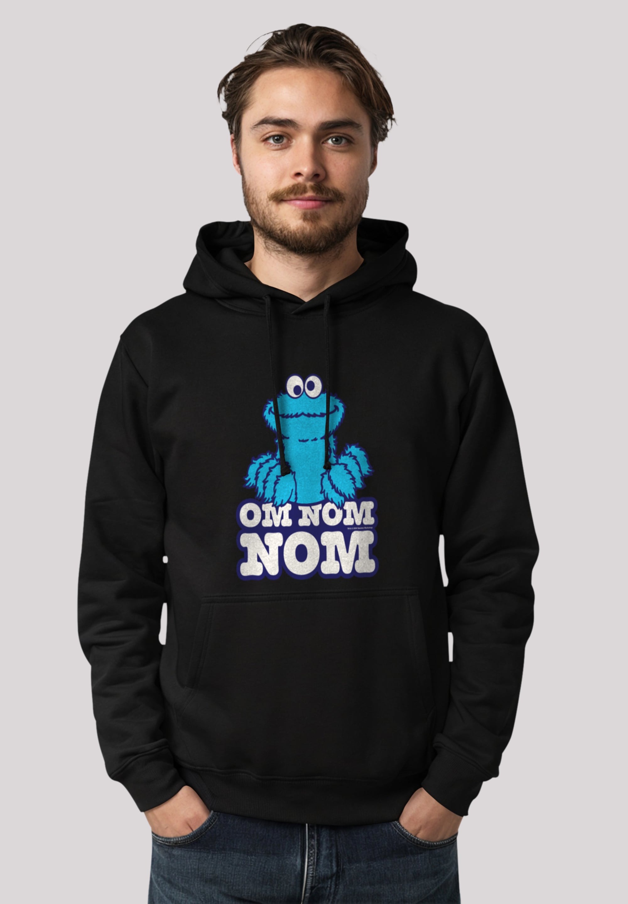 F4NT4STIC Kapuzenpullover "Sesamstraße Cookie Monster Nom Nom", Premium Qua günstig online kaufen