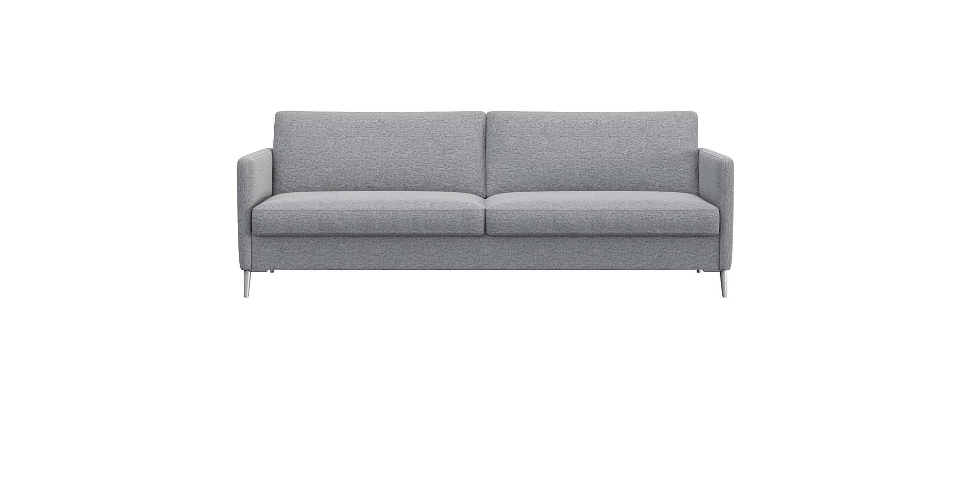 FLEXLUX 3-Sitzer "Fiore, super Sitzkomfort durch Kaltschaum im Sitz" schmale Armlehnen, Füße Alu