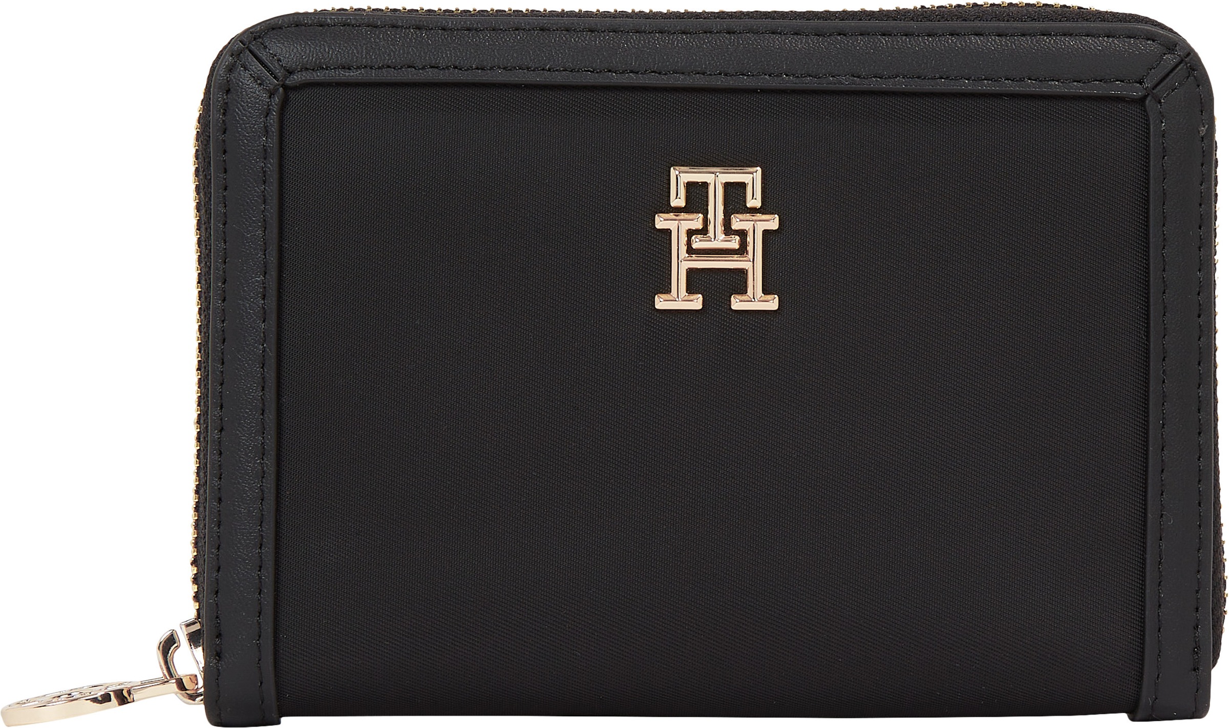 Tommy Hilfiger Geldbörse "TH ESSENTIAL S MED ZA", mit goldfarbenen Details