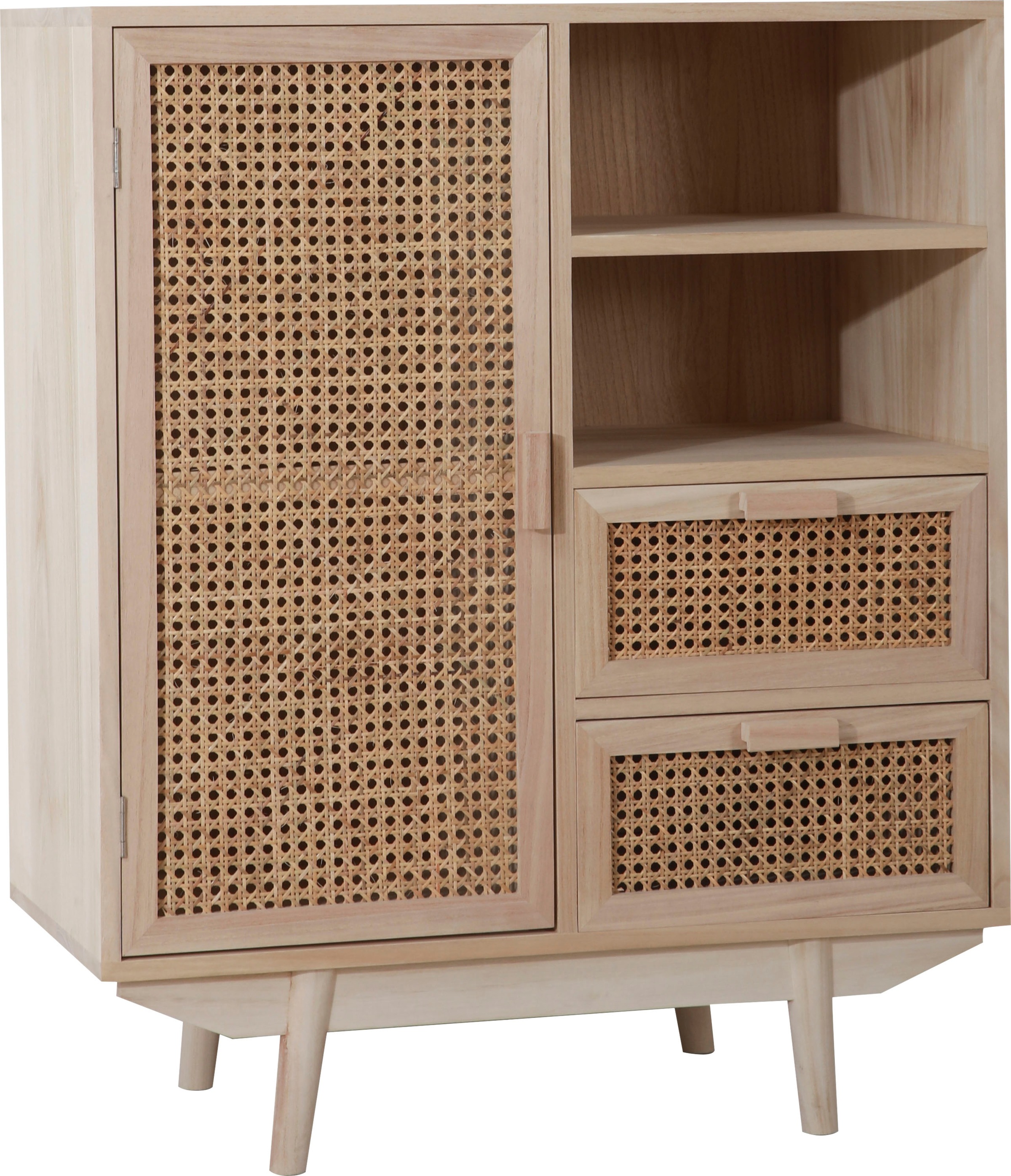 SalesFever Sideboard "Vejle Moderne Kommode mit Stil" Kommode mit Rattan- u günstig online kaufen