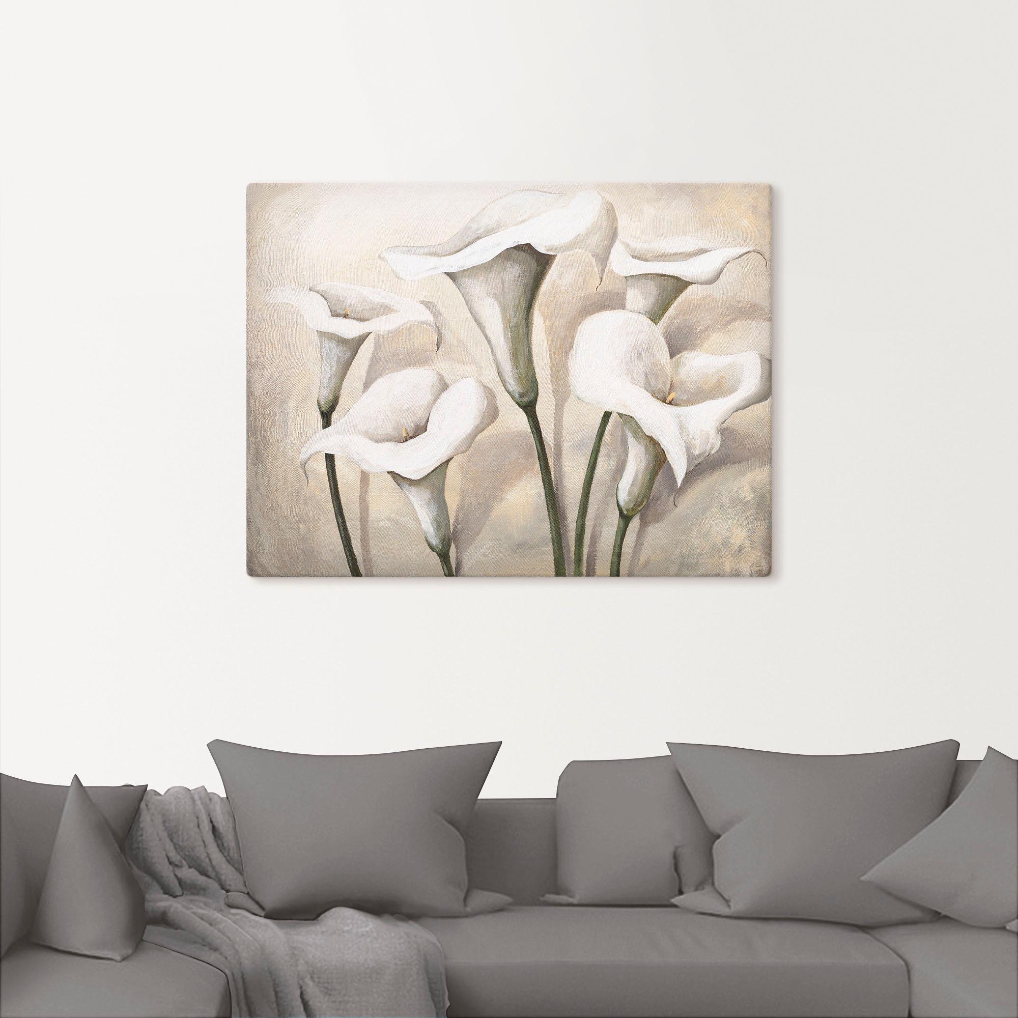 Artland Wandbild "Callas I" Blumen 1 Stk. tlg. als Leinwandbild, Poster, Wa günstig online kaufen