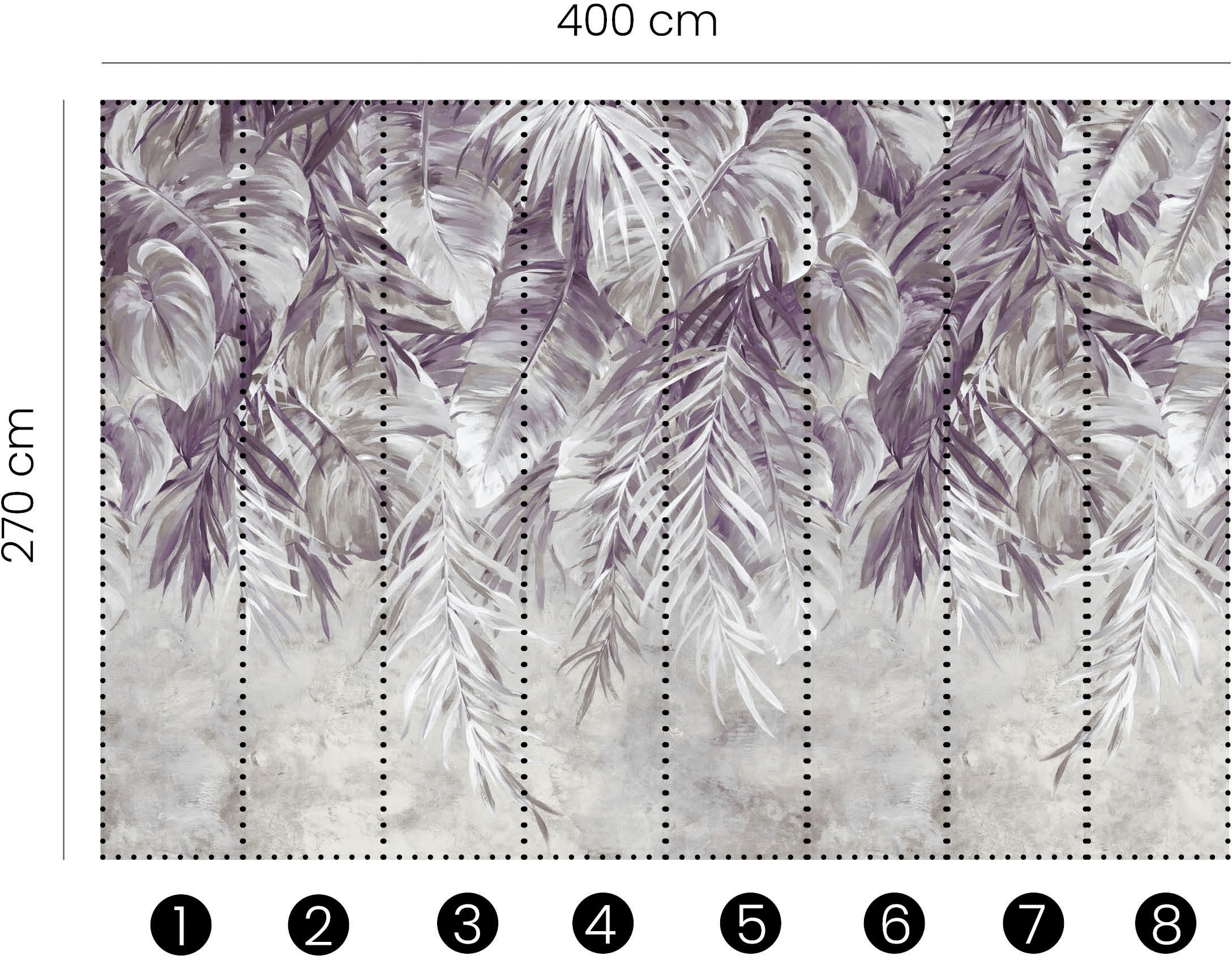Fashion for walls Fototapete »Glamorama«, floral, Phthalate frei