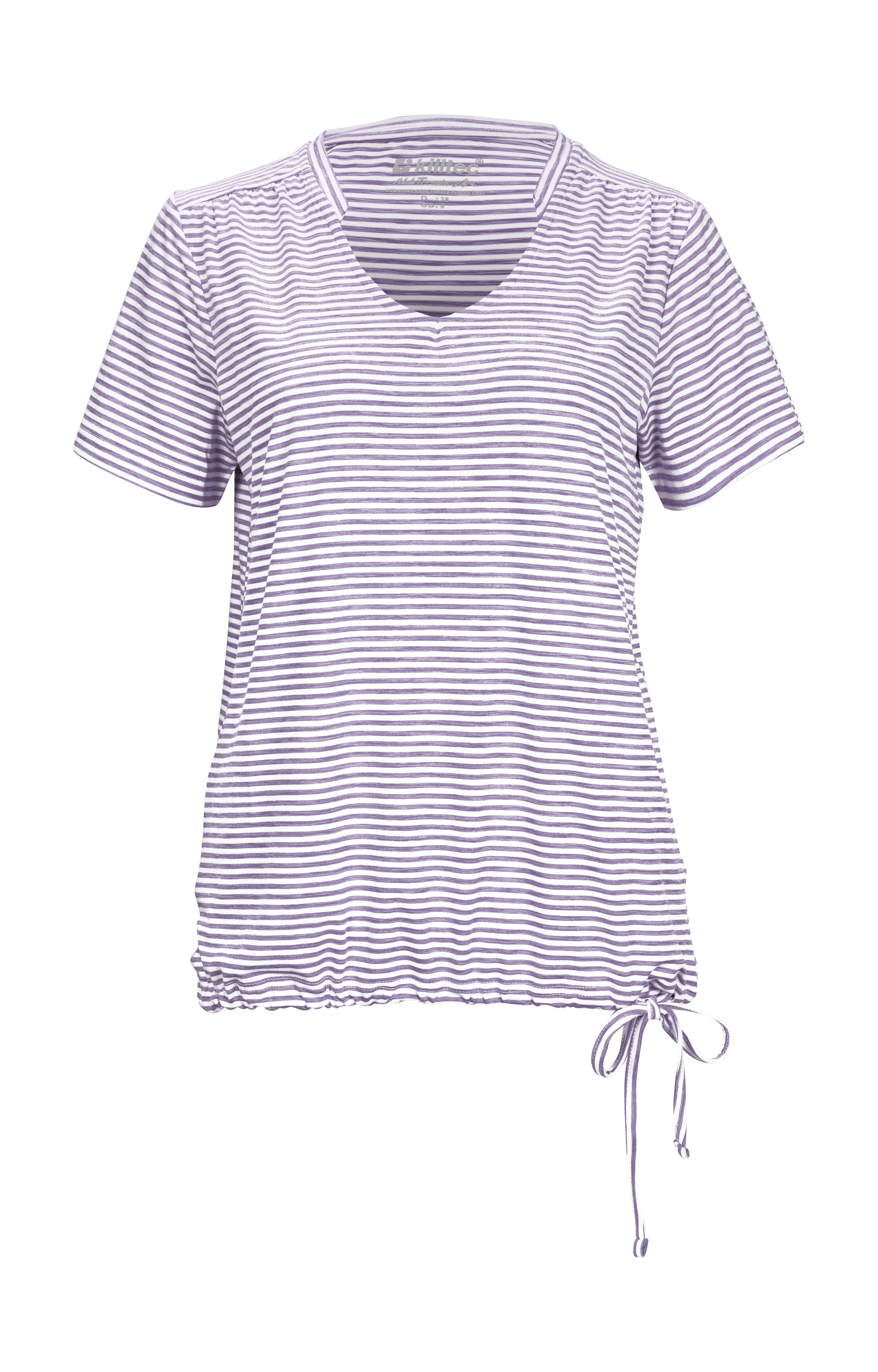 Killtec T-Shirt »Lilleo WMN TSHRT F« Gestreiftes, schnelltrocknendes Funktionsshirt mit verstellbarem Saum