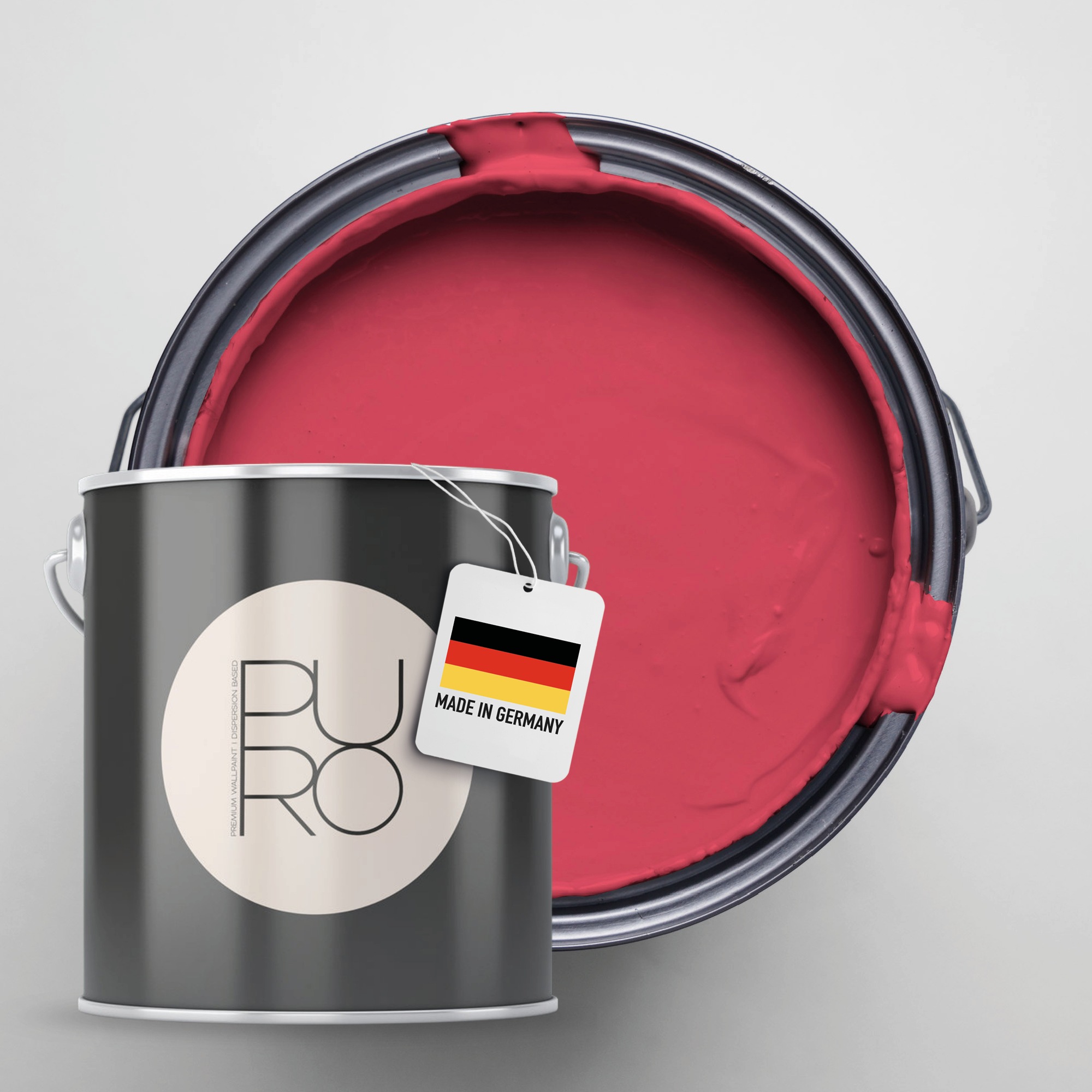 A.S. Création Wandfarbe "Premium Innenwandfarbe PURO Tuchmatt peachy pink" ideal für Wohnzimmer, Schlafzimmer, Flur und Küche, Farbwelt Pink