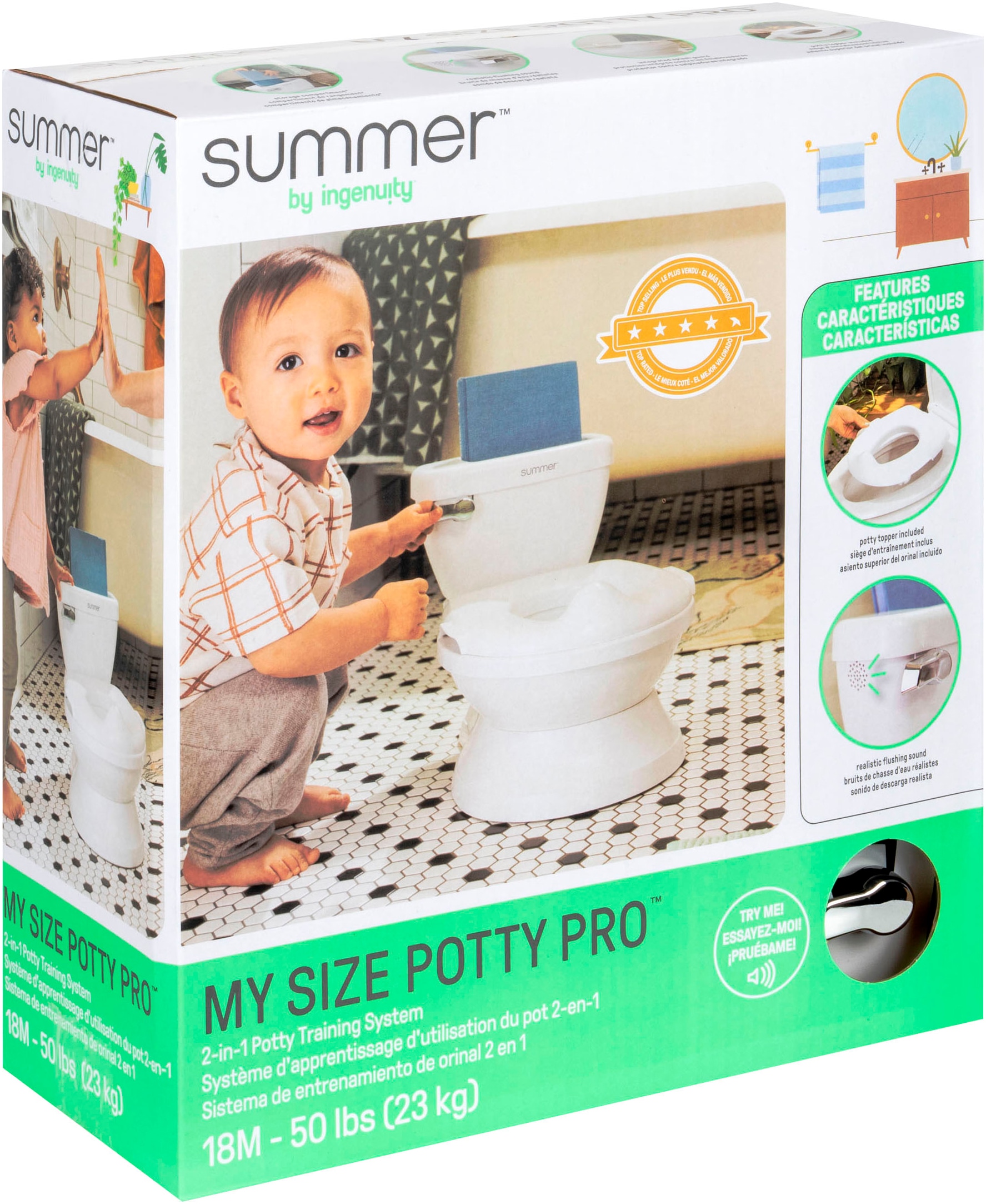 ingenuity Toilettentrainer »My Size Potty Pro™ - Weiß«