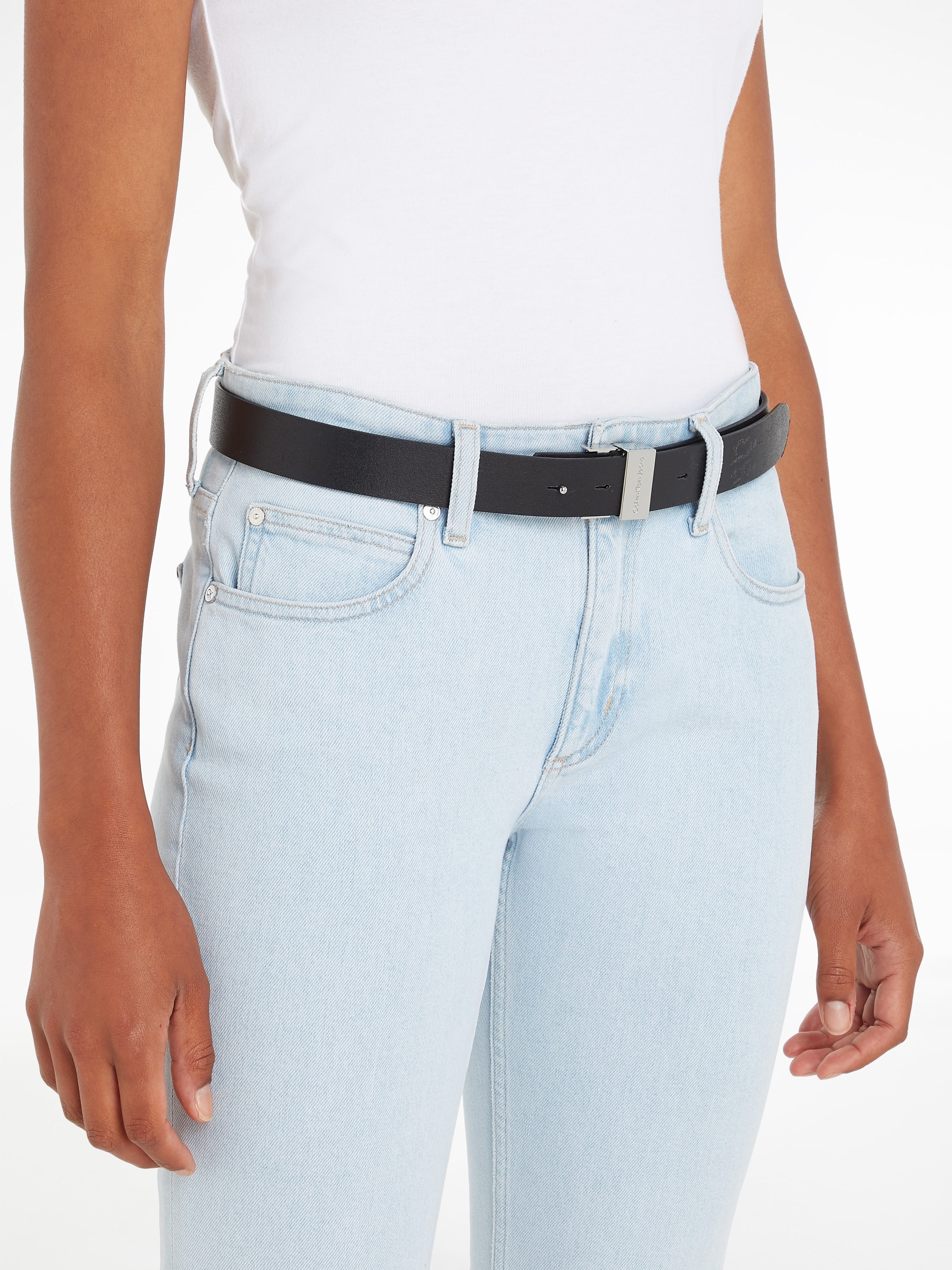 bestellen Jeans Ledergürtel online HARDWARE 30MM« Calvin Klein »MONOGRAM | BAUR