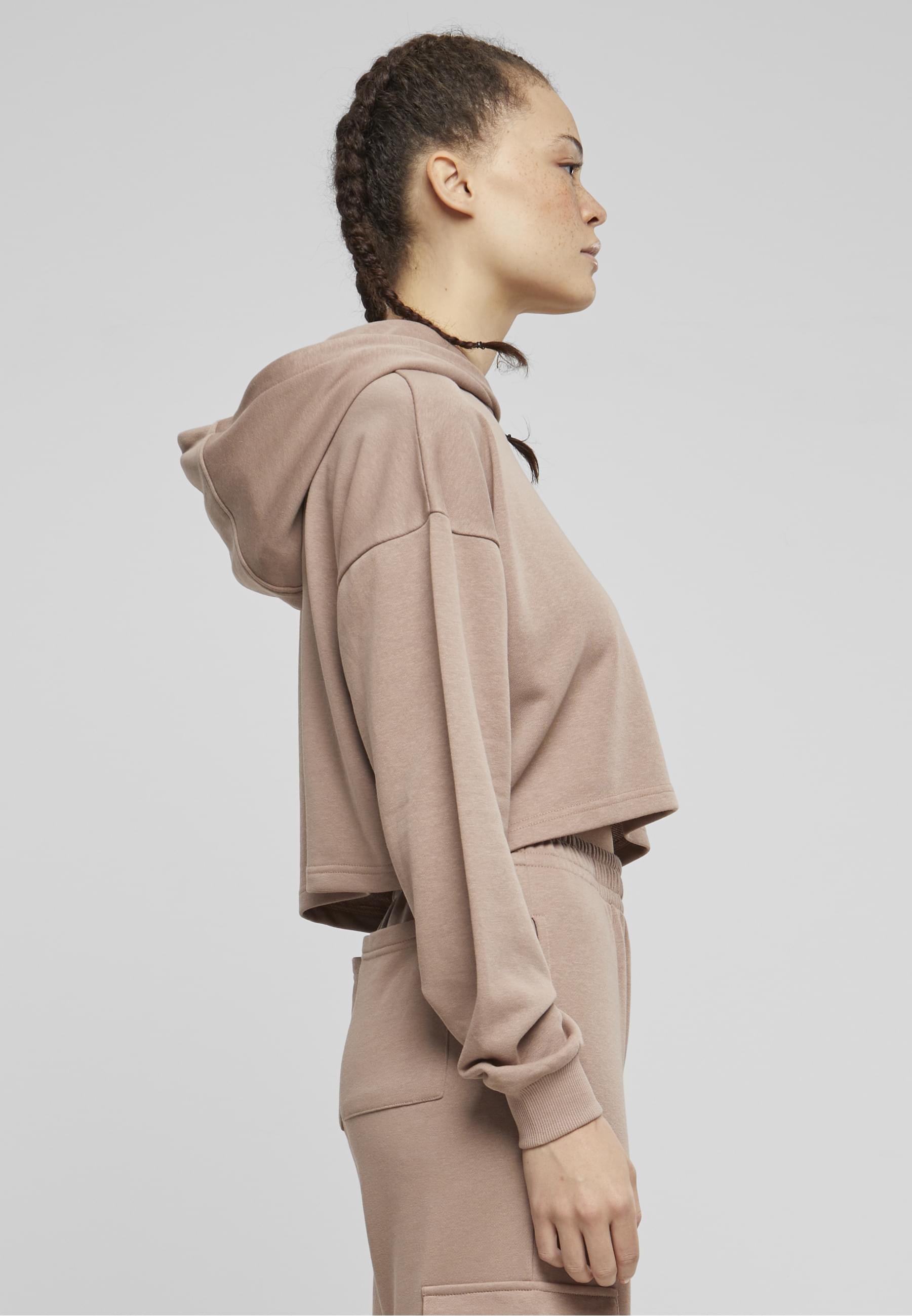 URBAN CLASSICS Kapuzenpullover »Urban Classics Damen Ladies Oversized Cropped Light Terry Hoodie«, (1 tlg.)