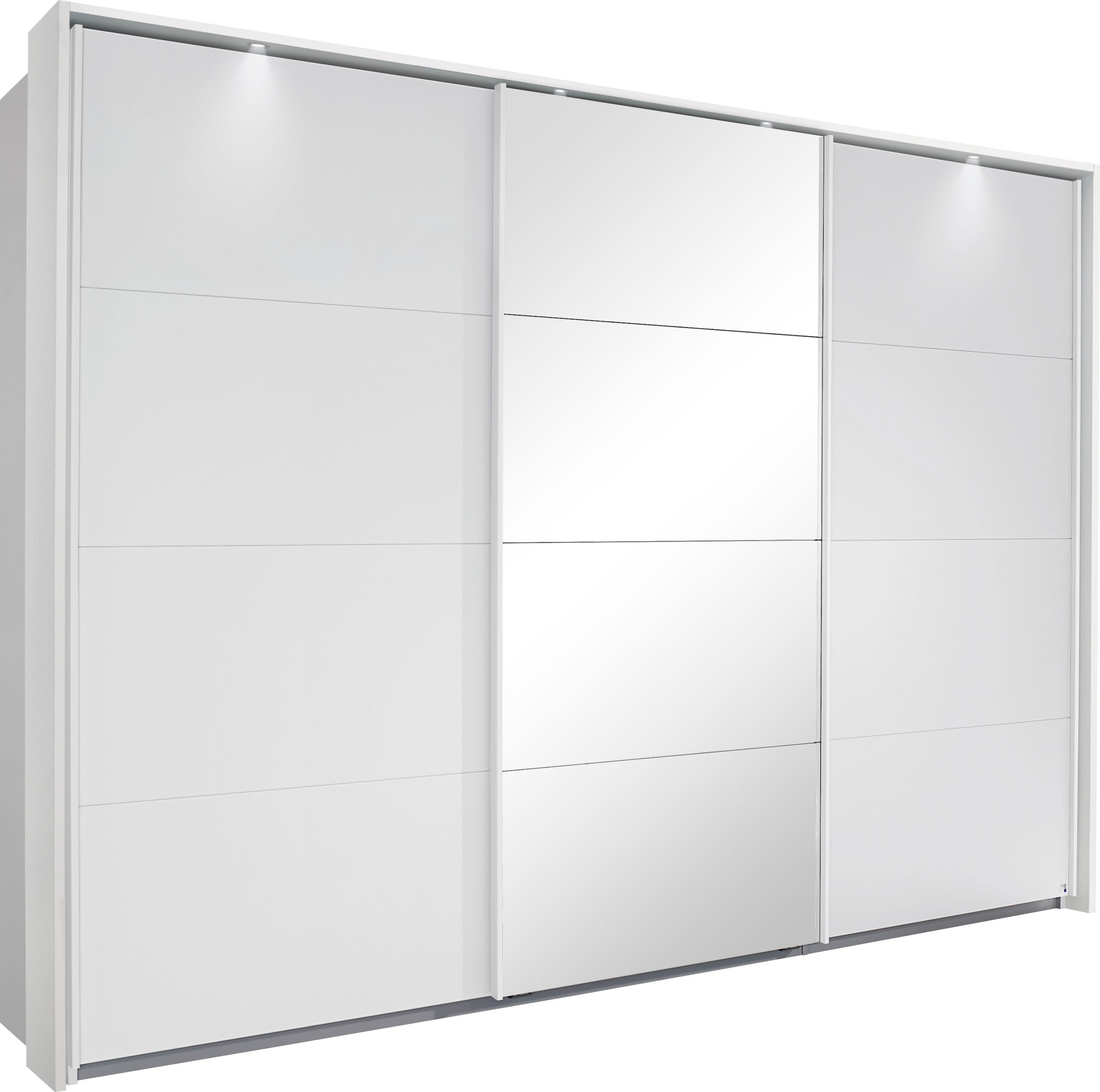 OTTO home Kleiderschrank "Mehrzweckschrank Aktenschrank Möbel Mietswohnung Schlafzimmer TUBONA" Breiten 278/368 cm, Höhen 214/233 cm inkl. Passepartout, Beleuchtung, mit umfangreicher Innenausstattung und Passepartout MADE IN GERMANY