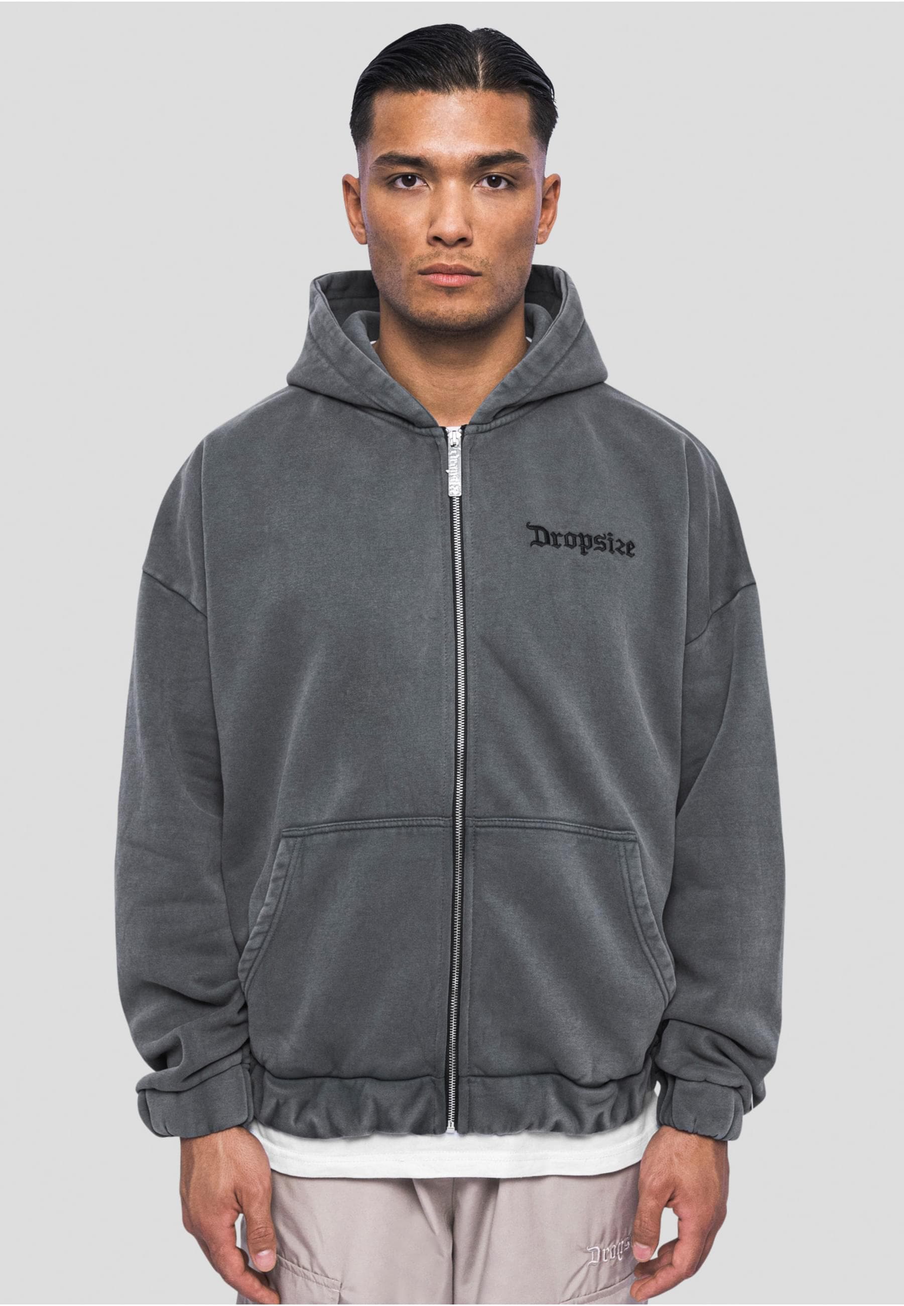 Dropsize Sweatjacke »Dropsize Herren Dropsize Super Heavy Blank Zip Cardigan«