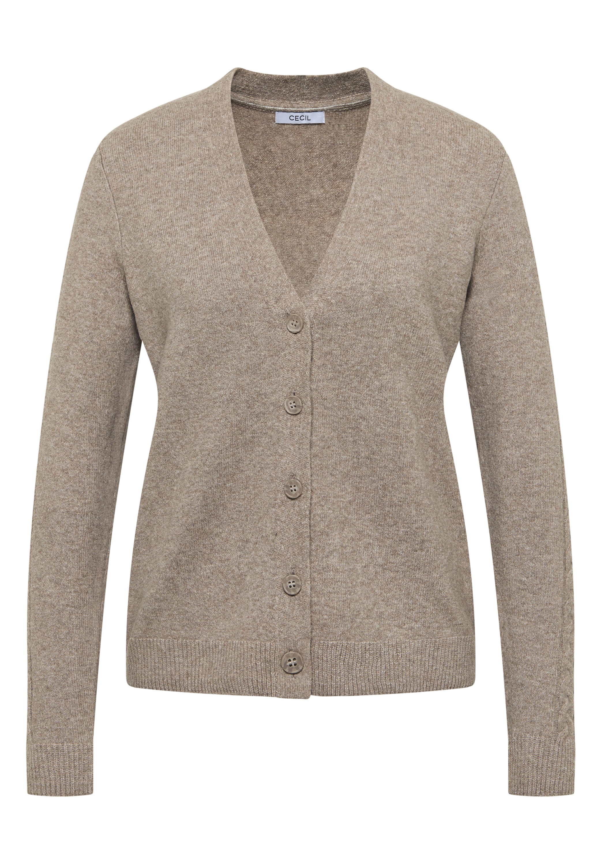 Cecil Cardigan, mit Knopfleiste