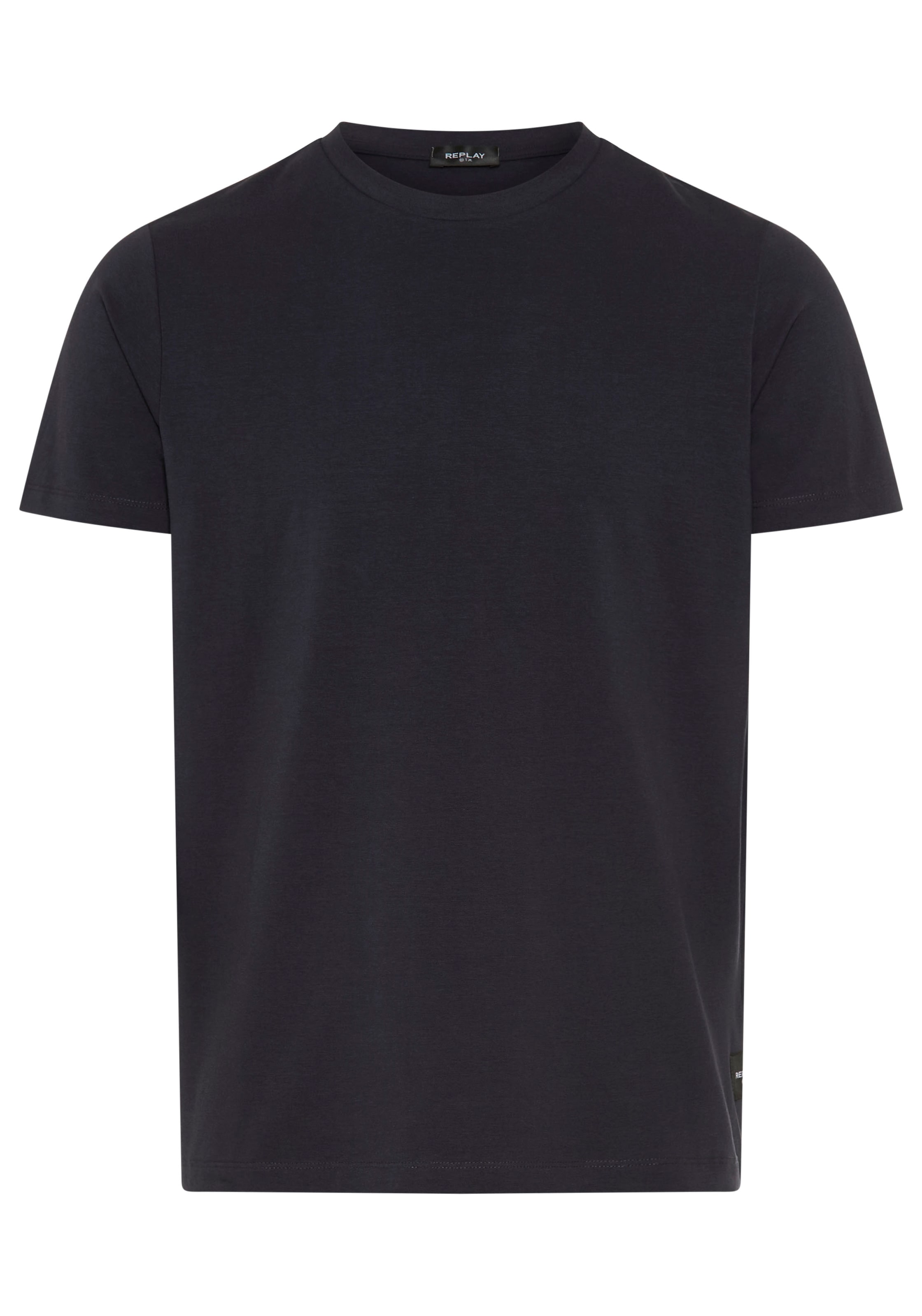 Replay T-Shirt Baumwoll-Mix, Rundhalsform günstig online kaufen