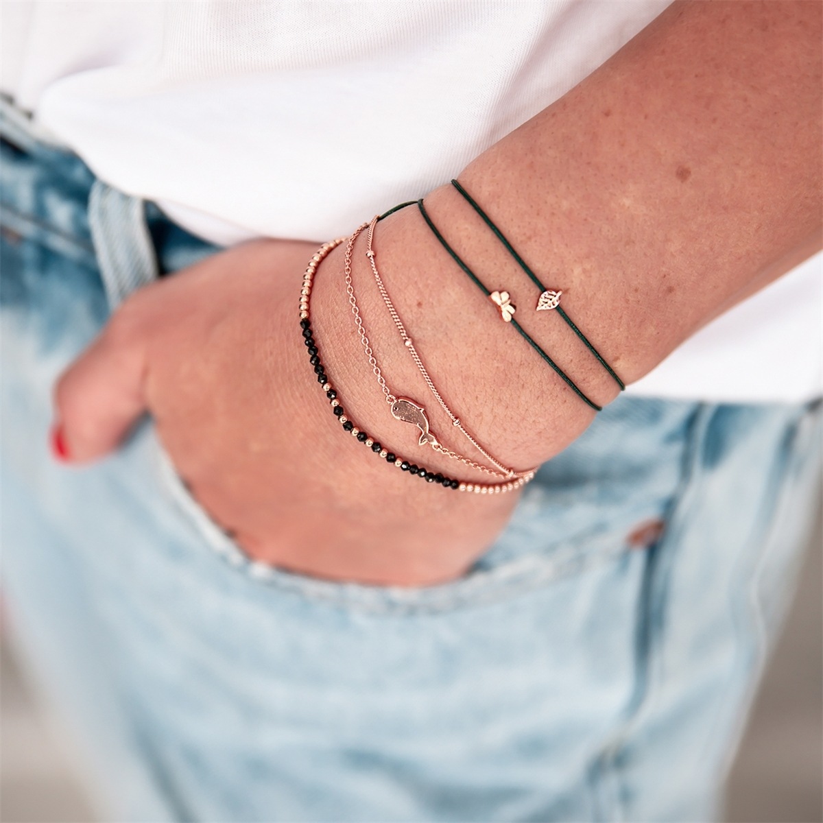 Glanzstücke München Gliederarmband »A1320« aus Sterling Silber