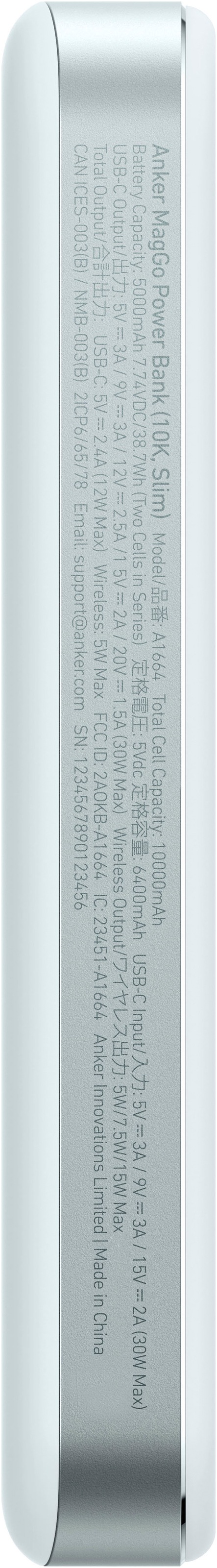 Anker Powerbank »MagGo Powerbank (10.000mAh, Slim)«, 10000 mAh