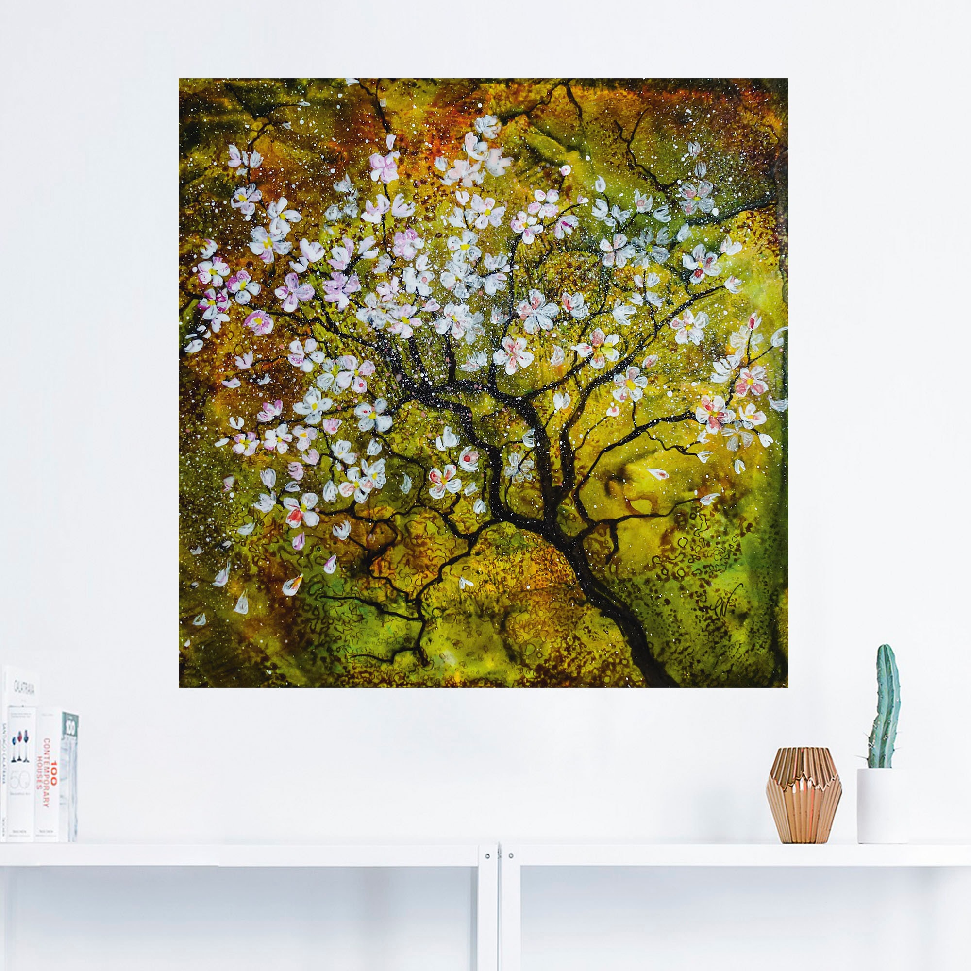 Artland Wandbild "Kirschblüte", Baumbilder, (1 St.), als Alubild, Outdoorbi günstig online kaufen