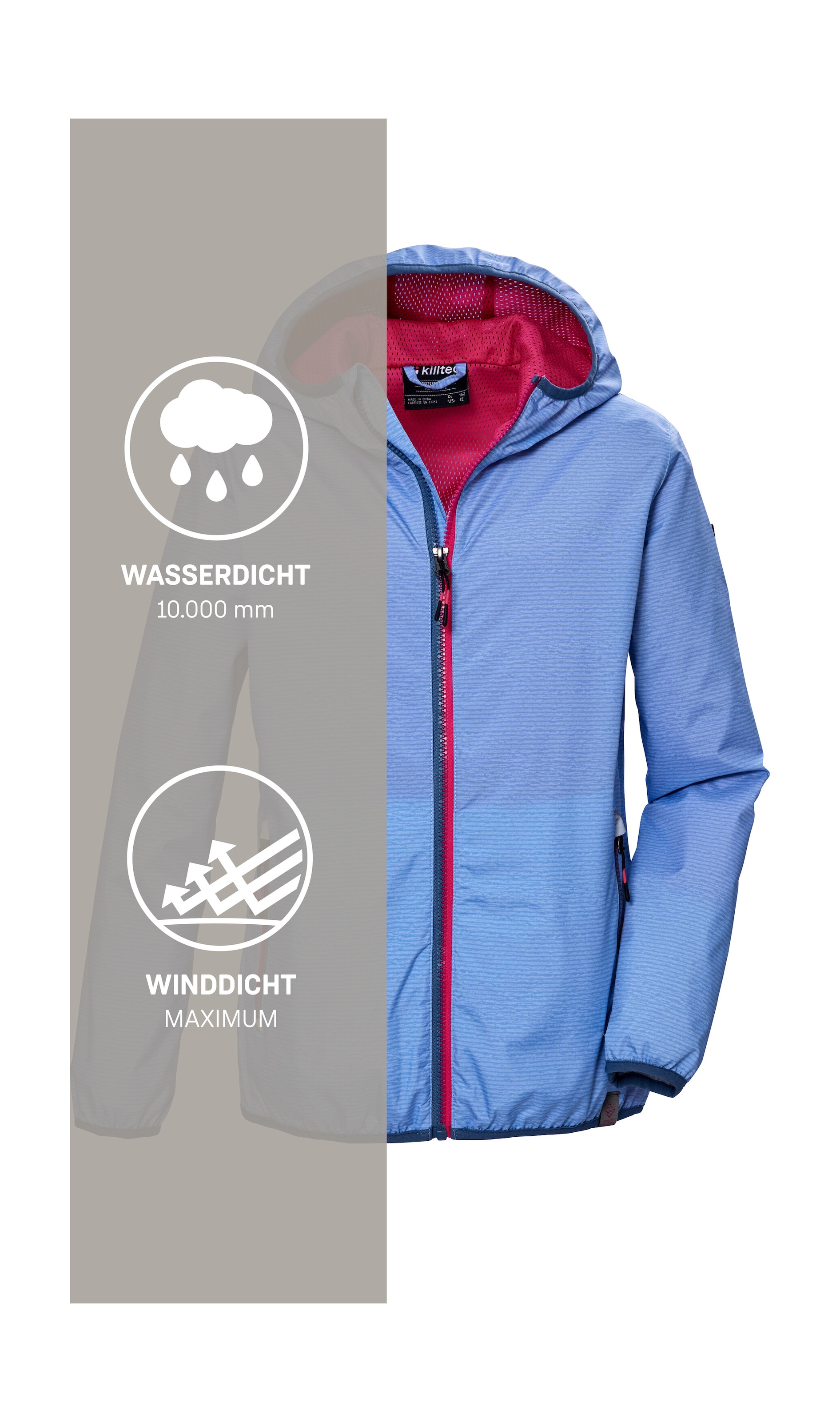 Killtec Funktionsjacke »KOS 138 GRLS JCKT« Kinderjacke: wasserdicht, reflektierend, elastisch