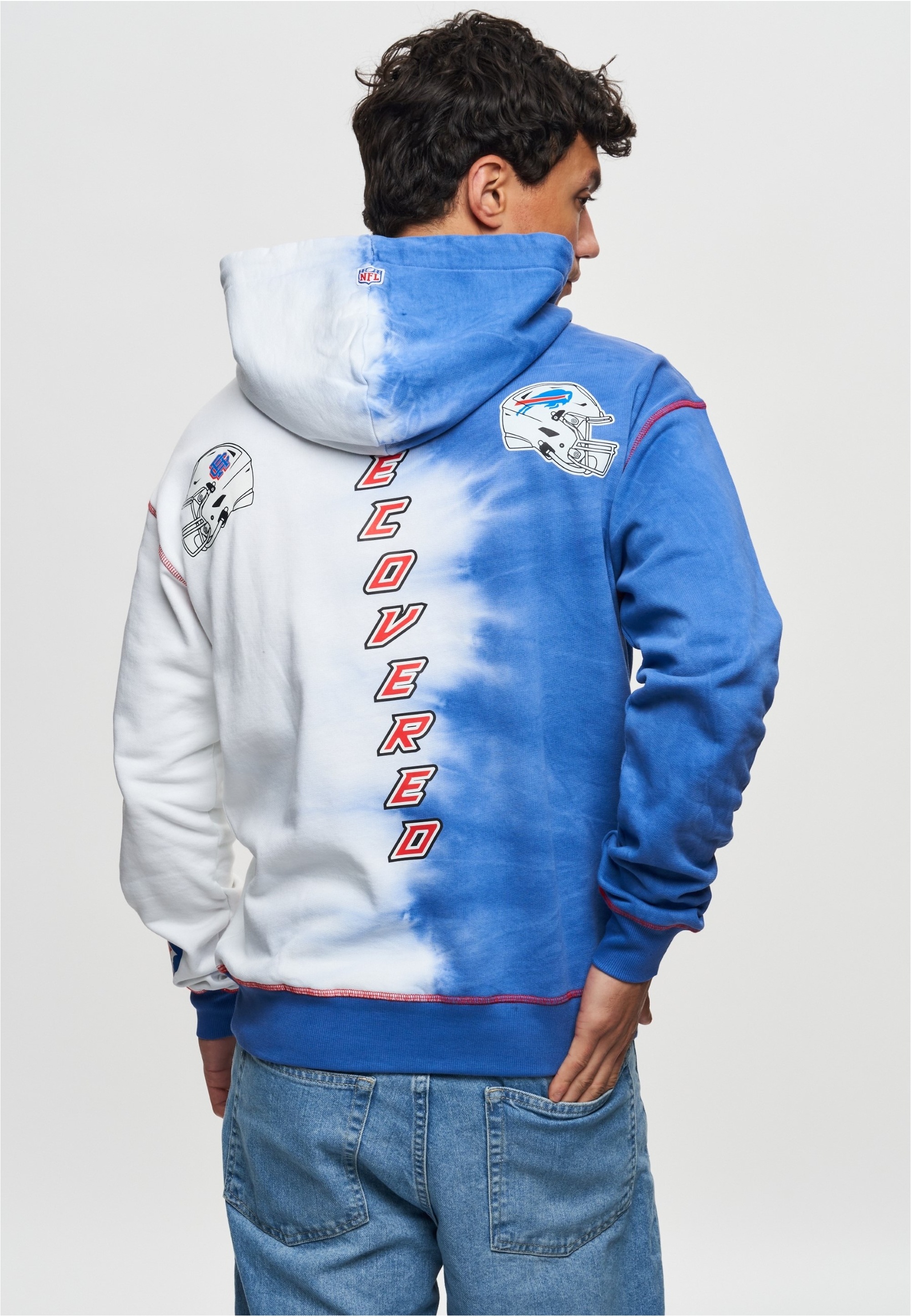 Recovered Kapuzensweatshirt »NFL Bills Ink Dye Effect On«, im lockeren Schnitt