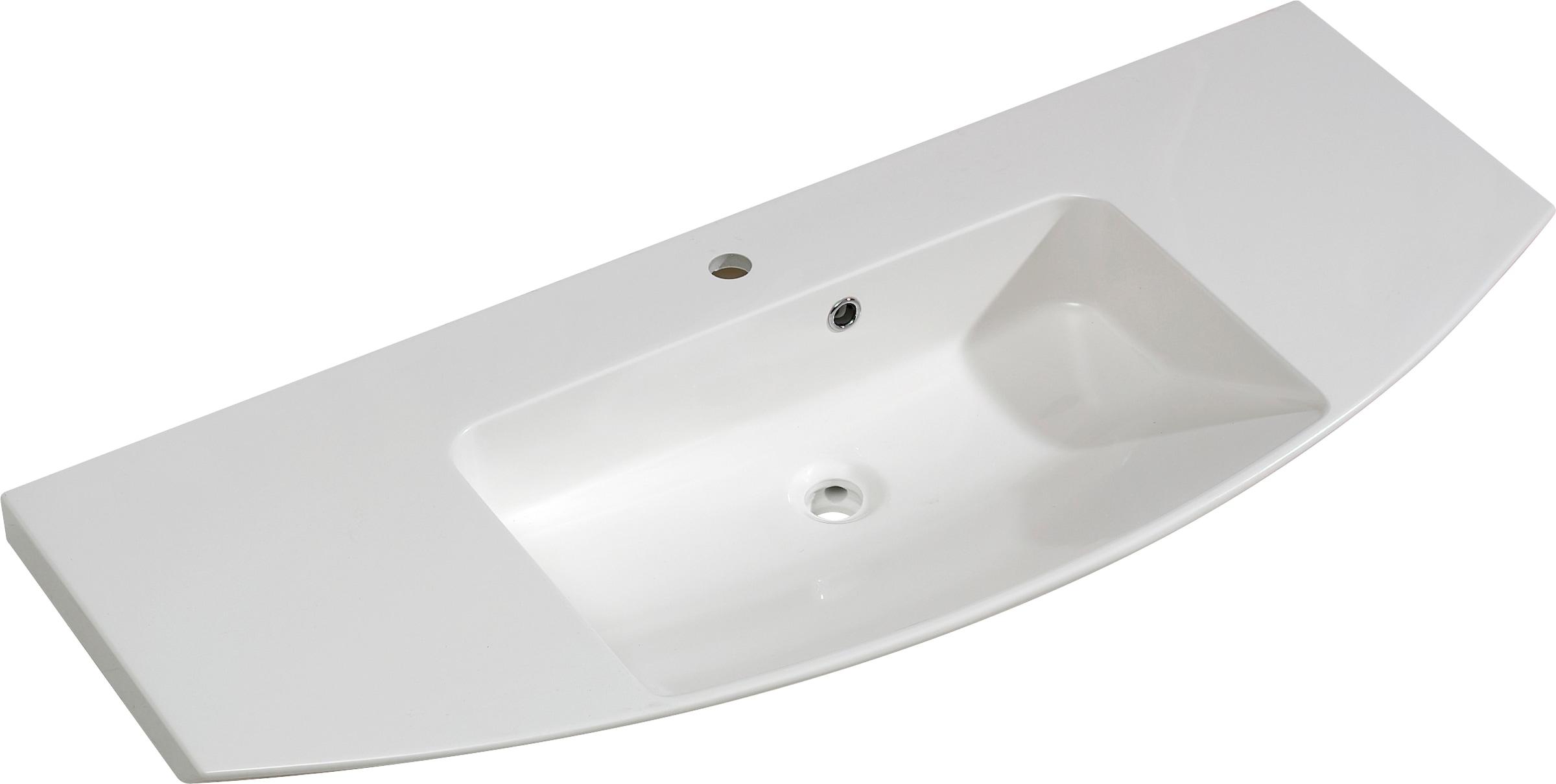 Saphir Badmöbel-Set »Cassca Sprint 3-teilig Mineralmarmor-Waschtisch mit LED-Spiegelschrank«, (4 St.), mit Midischrank, inkl. Türdämpfer, 6 Türen, 4 Türen