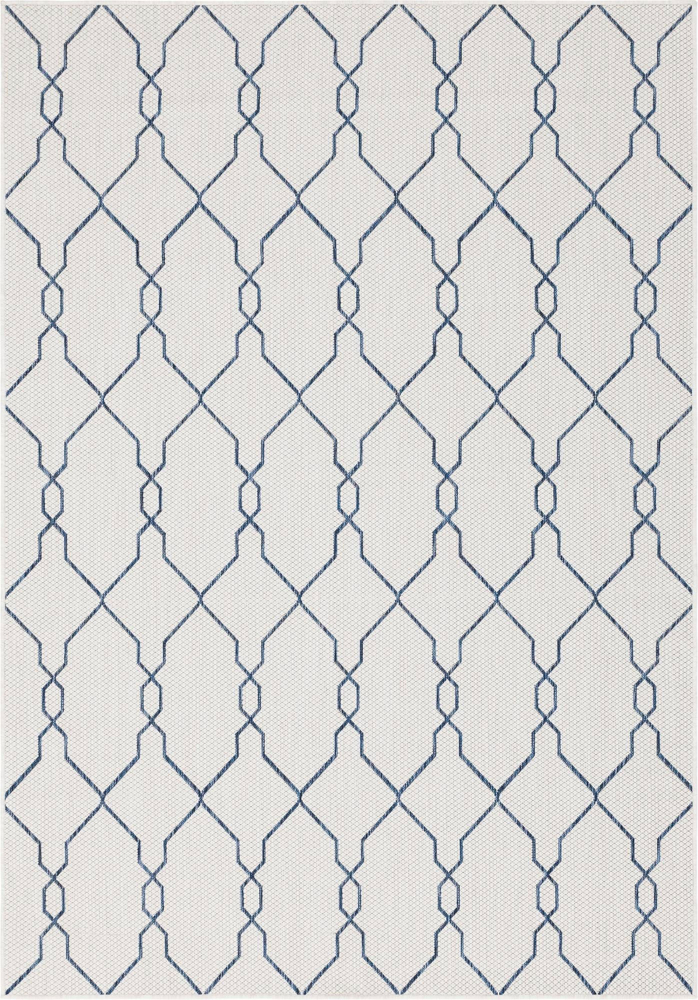 Myflair Möbel & Accessoires Teppich »Outdoor Crosses Lagerräumung«, rechteckig, 4 mm Höhe, Flachgewebe, In- und Outdoor geeignet