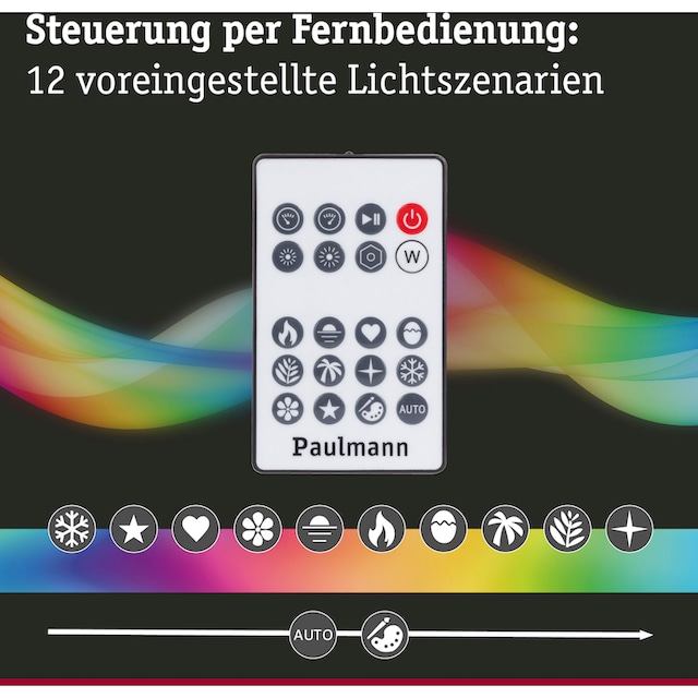 Paulmann LED-Streifen »USB LED Strip TV-Beleuchtung 55 Zoll 2m Dynamic  Rainbow RGB 3,5W«, 1 St.-flammig kaufen | BAUR