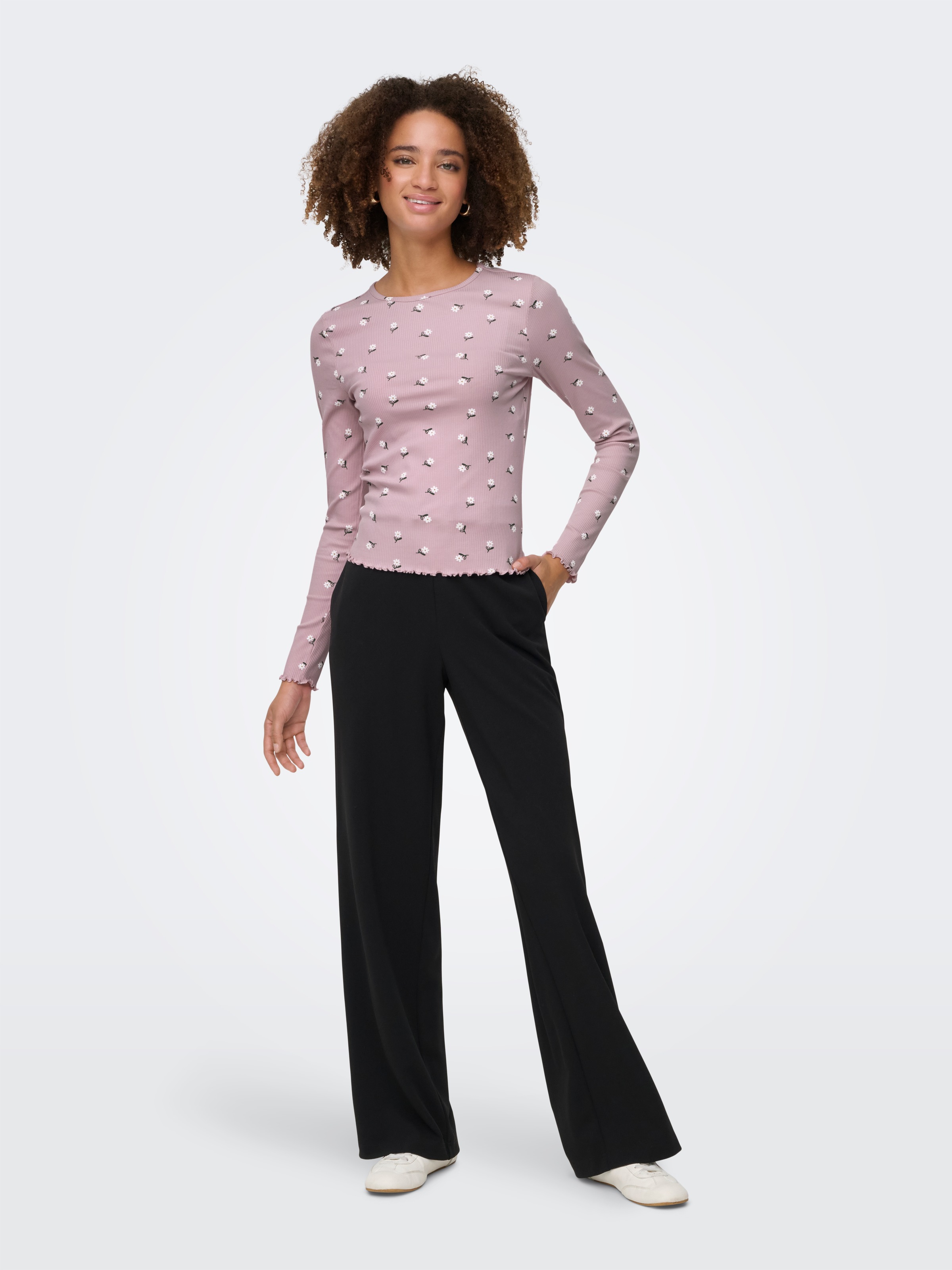 Thumbnail - ONLY Langarmshirt "ONLINA L/S O-NECK TOP JRS"