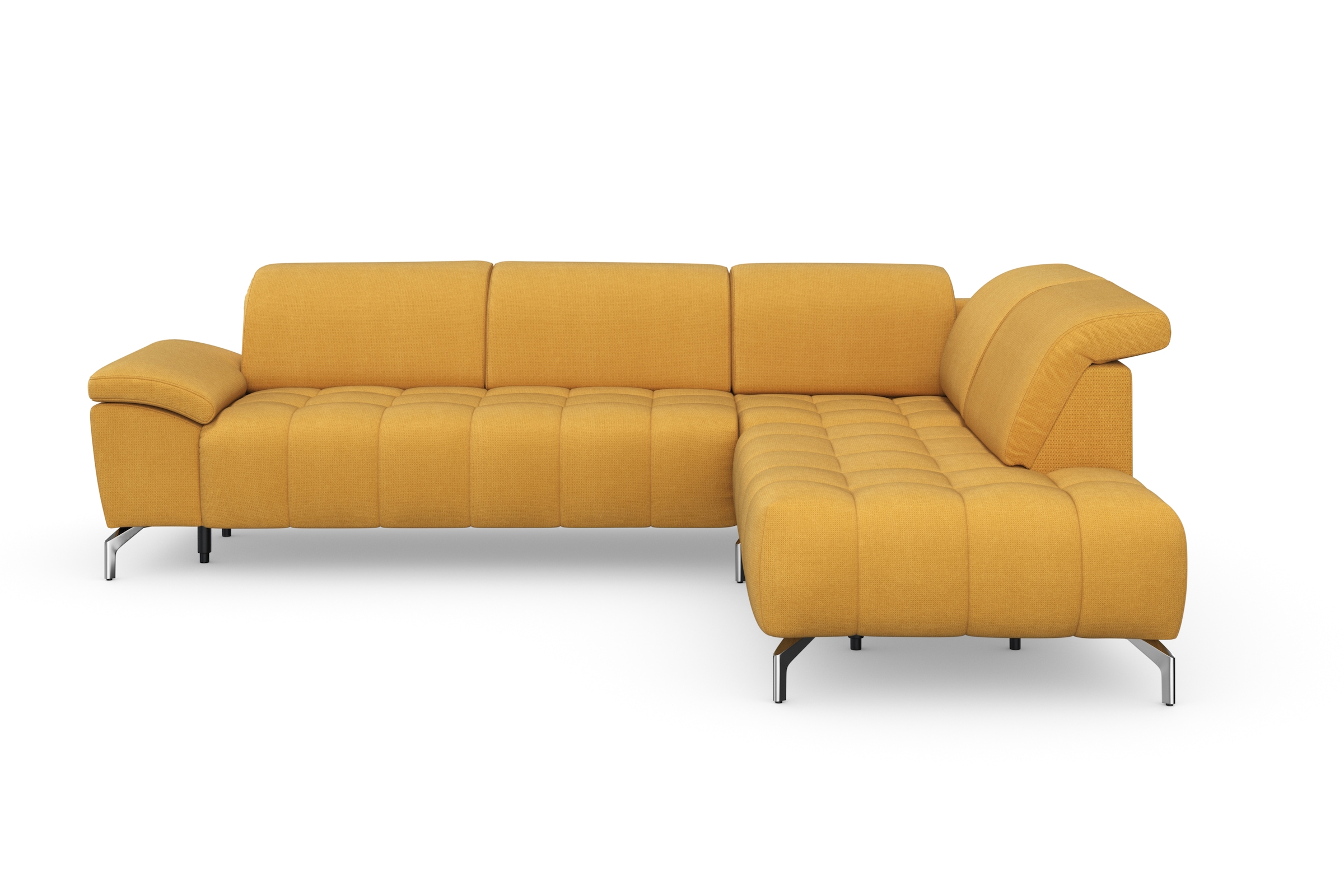 sit&more Ecksofa "Cool L-Form" wahlweise mit Kopfteilverstellung und Vorziehsitz, motorisch