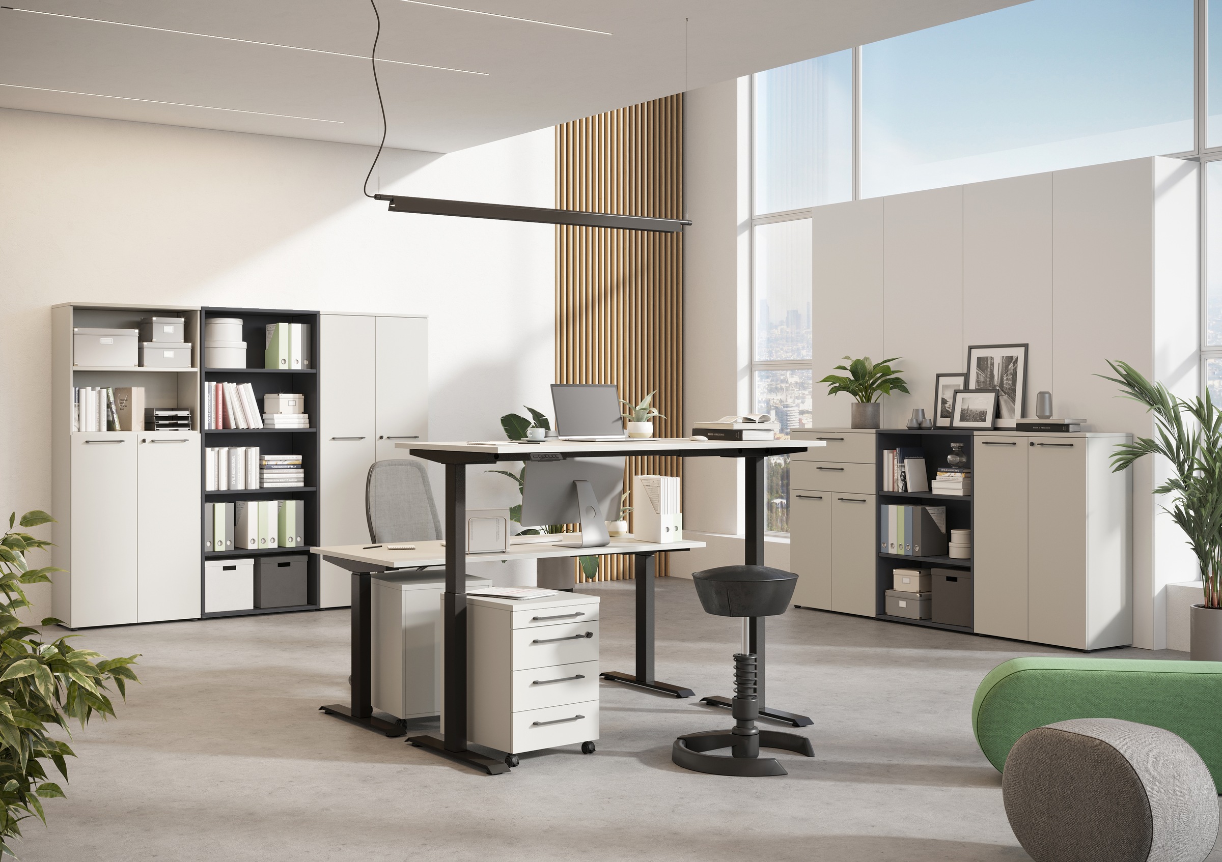 GERMANIA Büromöbel-Set "Agenda" Set bestehend aus höhenverstellbarem Schrei günstig online kaufen