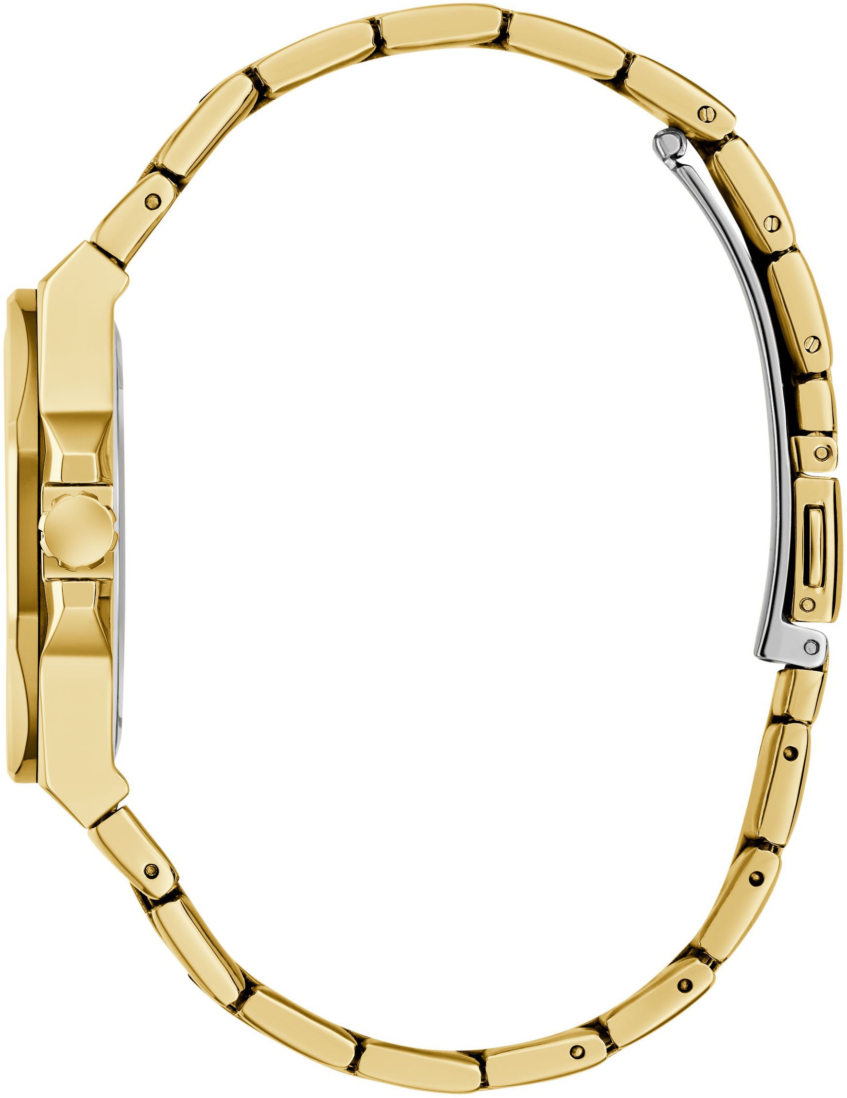 Guess Quarzuhr »EMPRESS«, Armbanduhr, Damenuhr, Edelstahlarmband