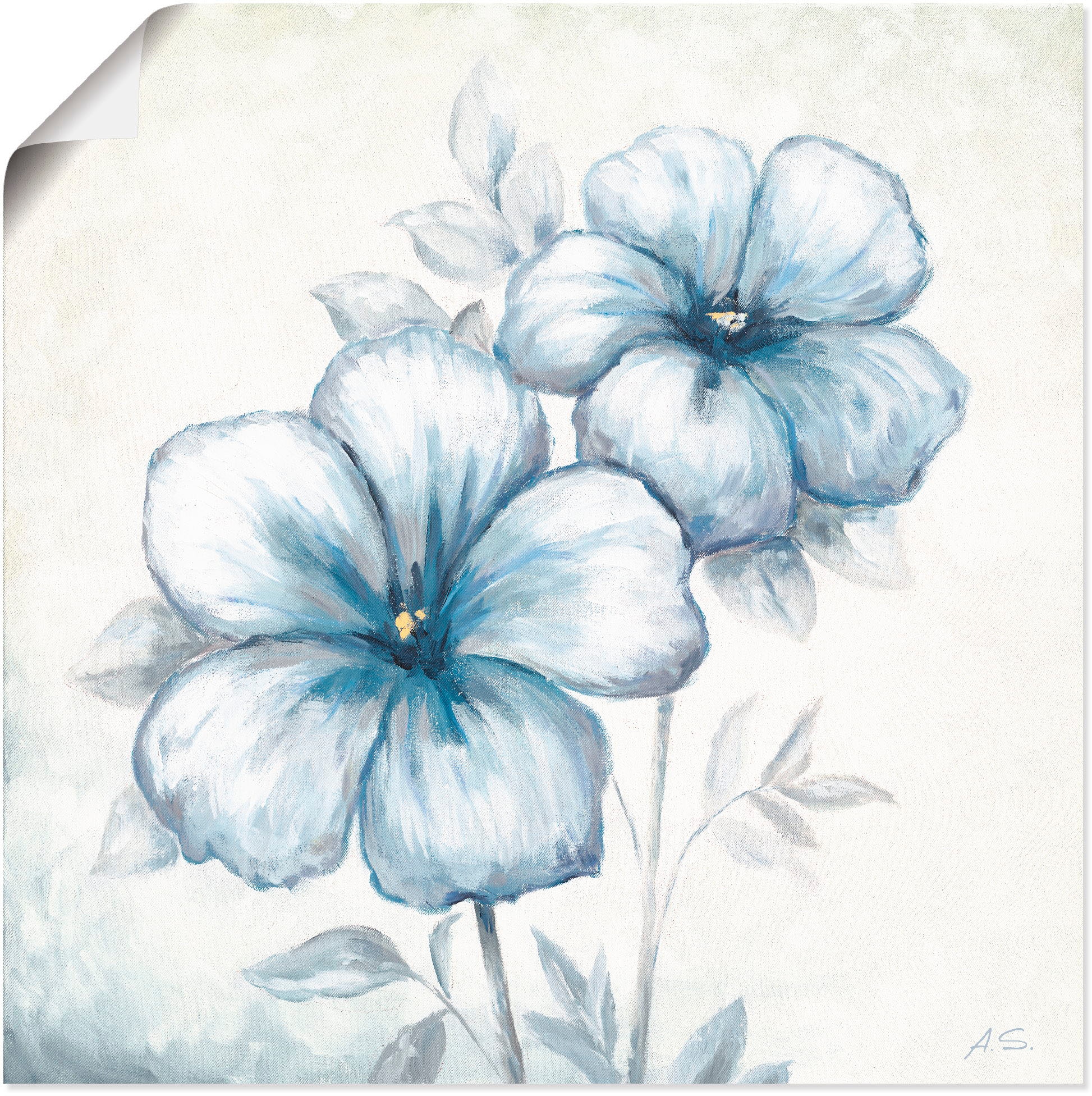 Artland Paveikslas »Blauer Mohn« Blumen (1 St....