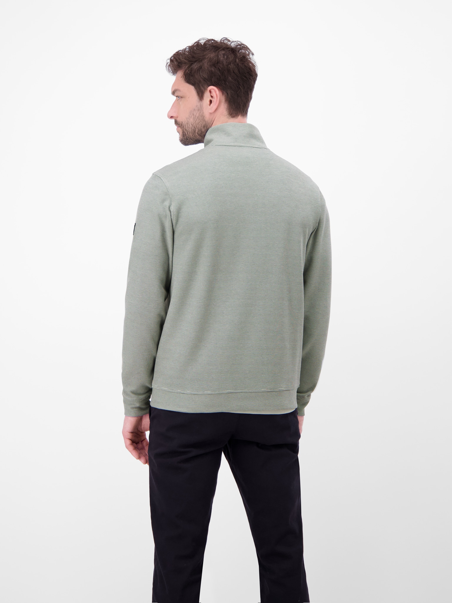 LERROS Sweater »SELANIK«, Troyerkragen mit Reißverschluss
