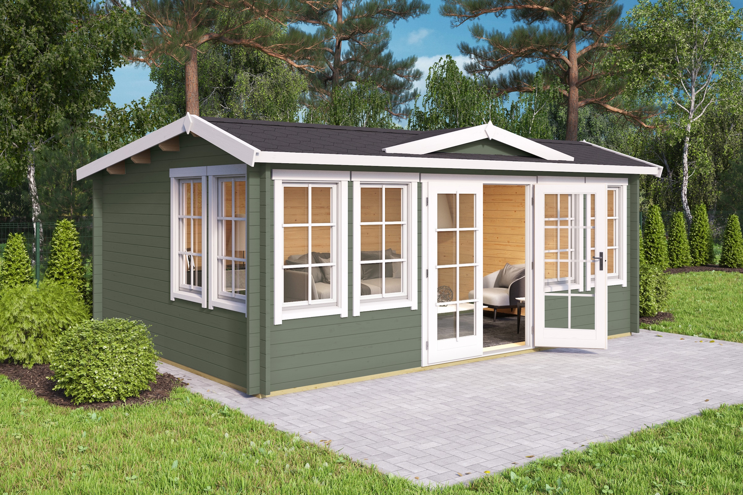 Nordic Holz Gartenhaus "BALMORAL 44" günstig online kaufen