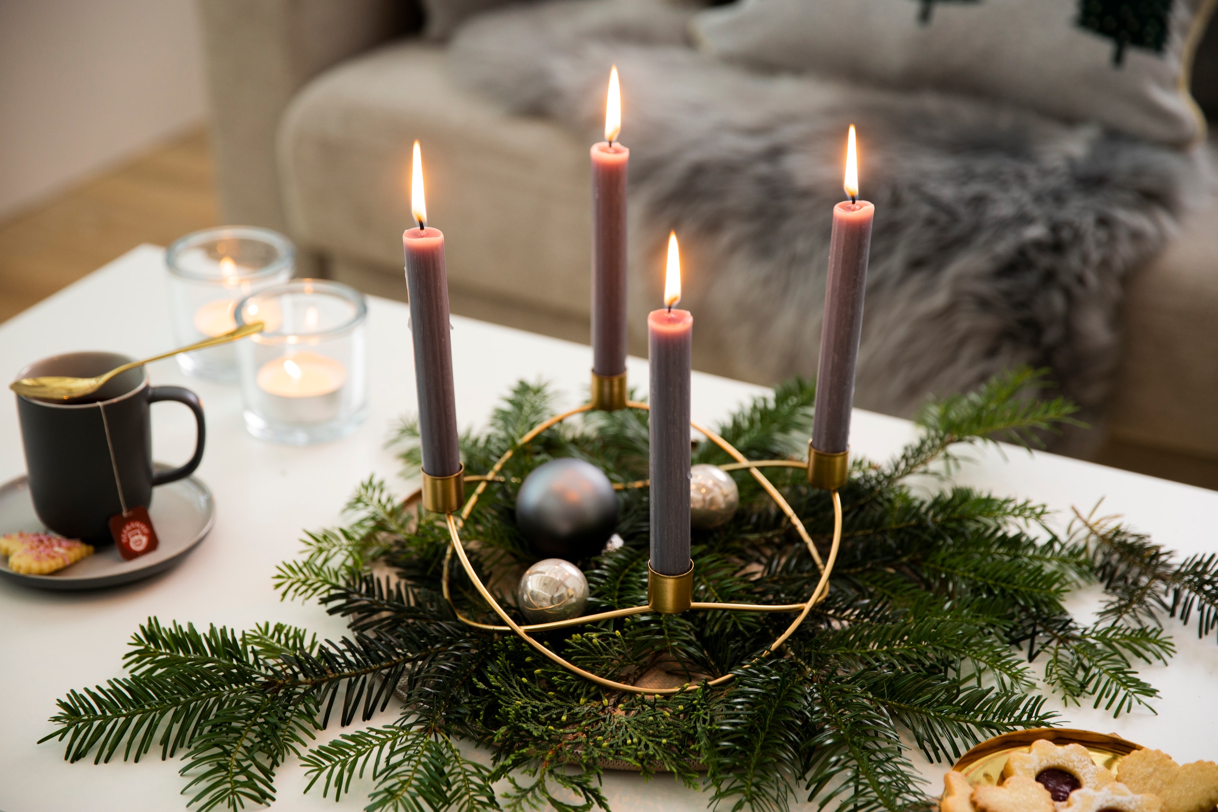 bestellen ca. BAUR Metall, aus Adventsleuchter, Design »Weihnachtsdeko«, 8 Höhe Kerzenhalter cm AM |