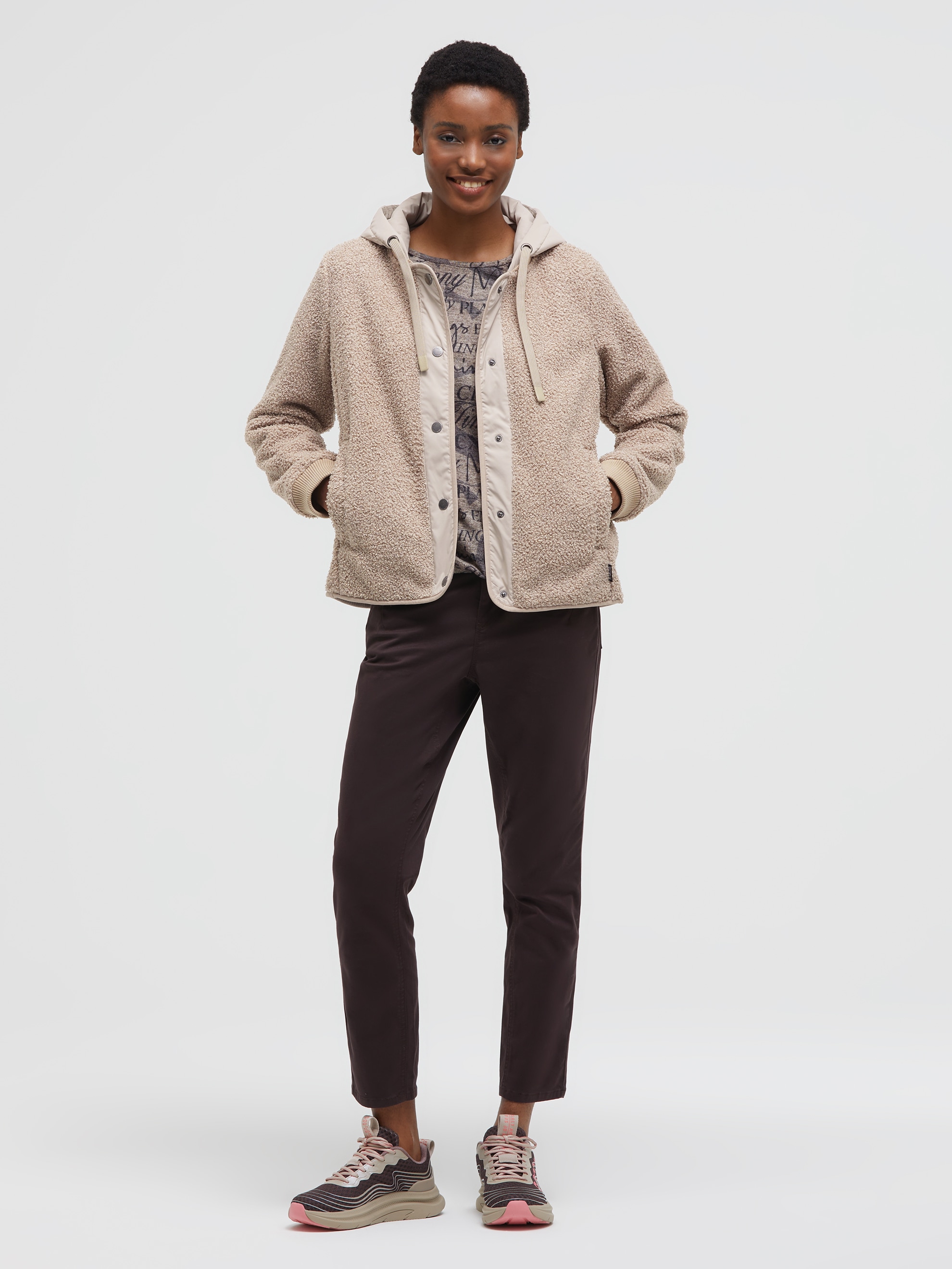 SOCCX Outdoorjacke mit Kapuze mit abtrennbarer Kapuze
