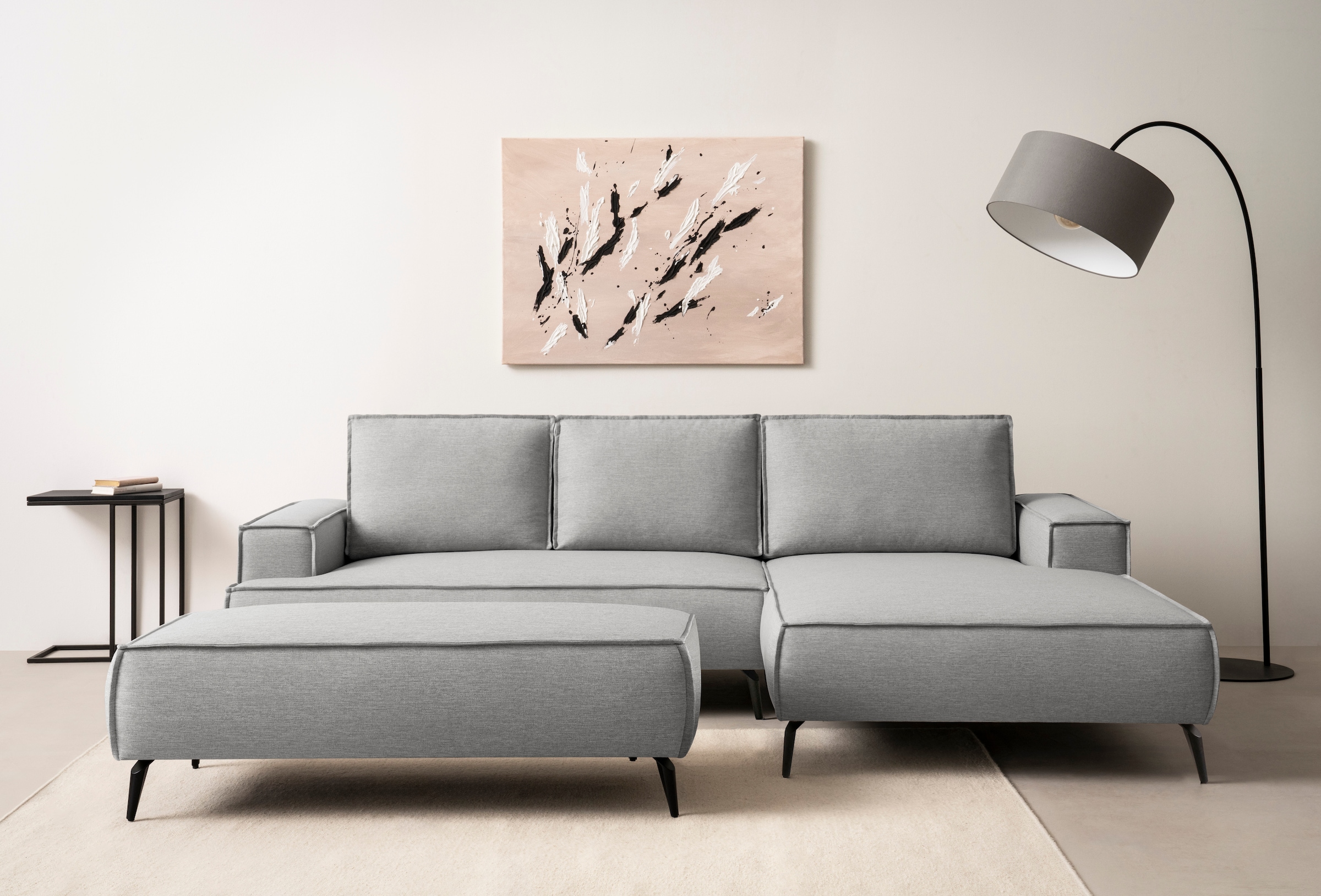 Home affaire Sitzgruppe "TVINNU, Polsterecke L-Form, Schlaffunktion, mit Ho günstig online kaufen