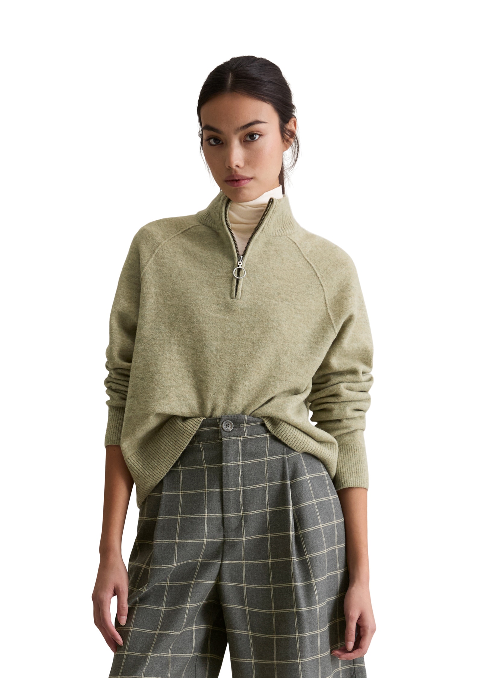 Marc OPolo DENIM Strickpullover "aus flauschigem Schurwolle-Mix" günstig online kaufen