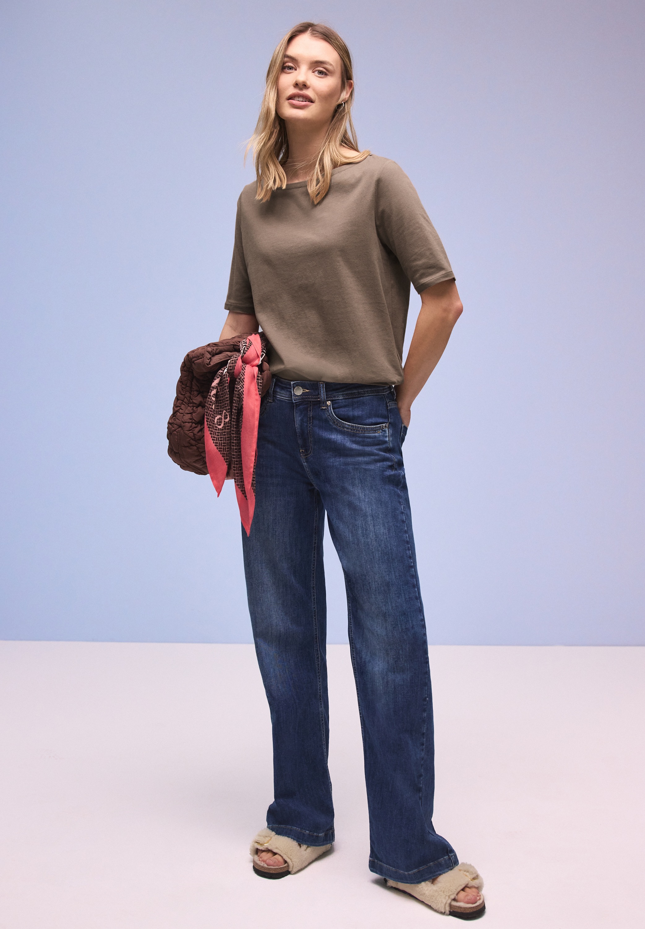 STREET ONE T-Shirt aus reiner Baumwolle günstig online kaufen