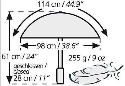 EuroSCHIRM® Taschenregenschirm »light trek«, Kompass mit | kaufen BAUR integriertem