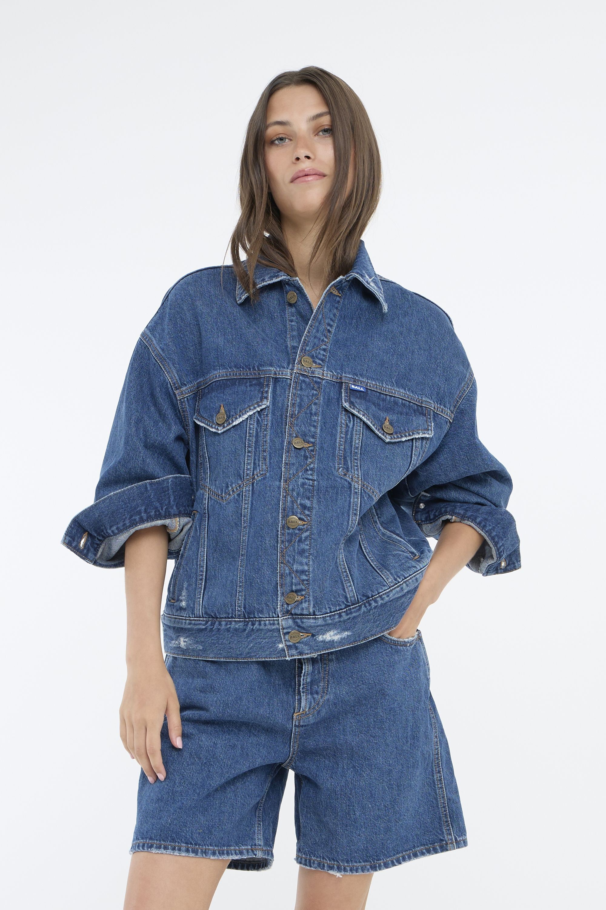 BALL Jeansjacke »Jeansjacke BASERRE DENIM«, ohne Kapuze